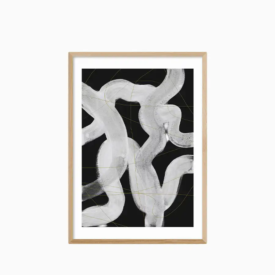 Abstract Brush Stroke Graphic Print - Image 3
