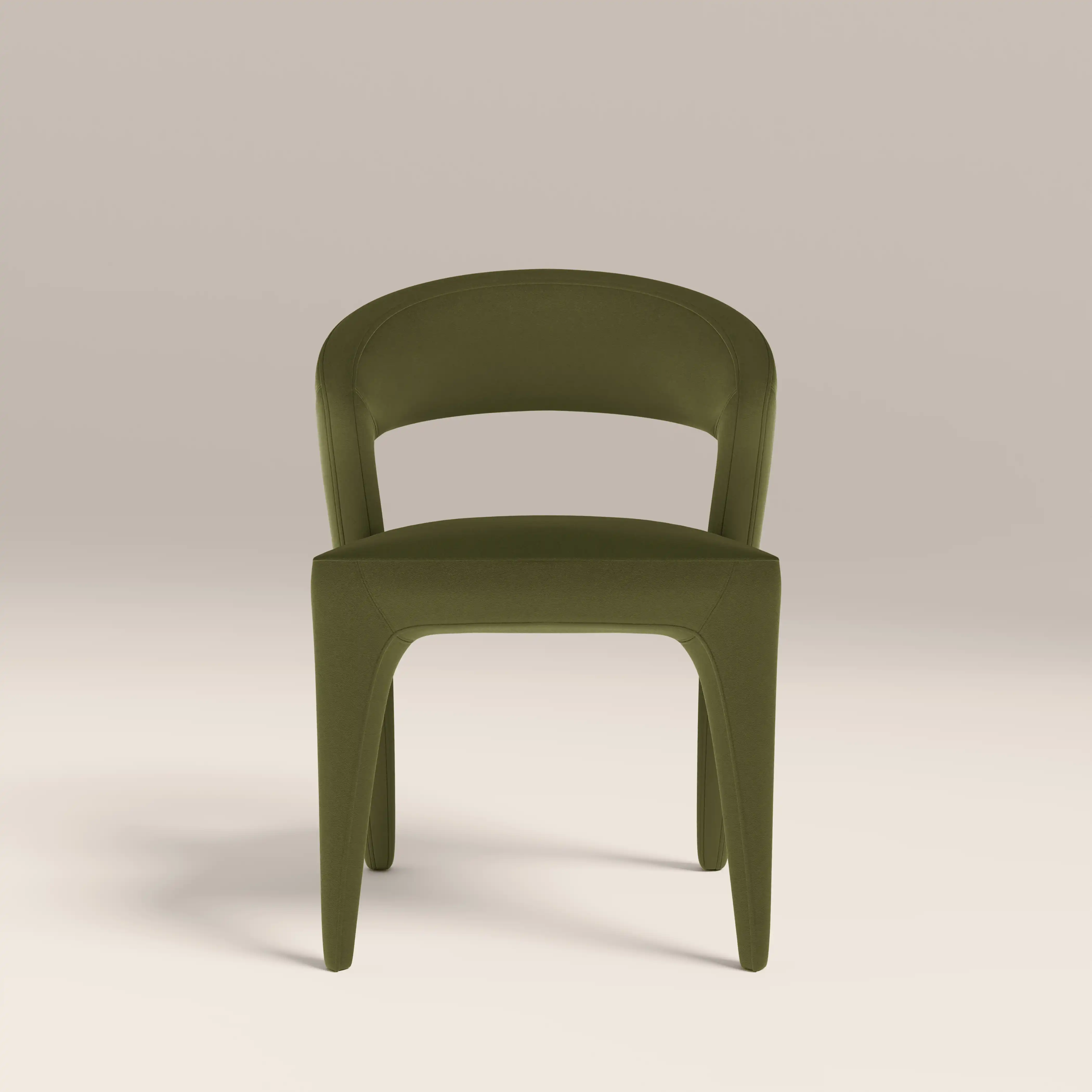 Aisa Dining Chair | Olive Green Sustainable Velvet - Image 3