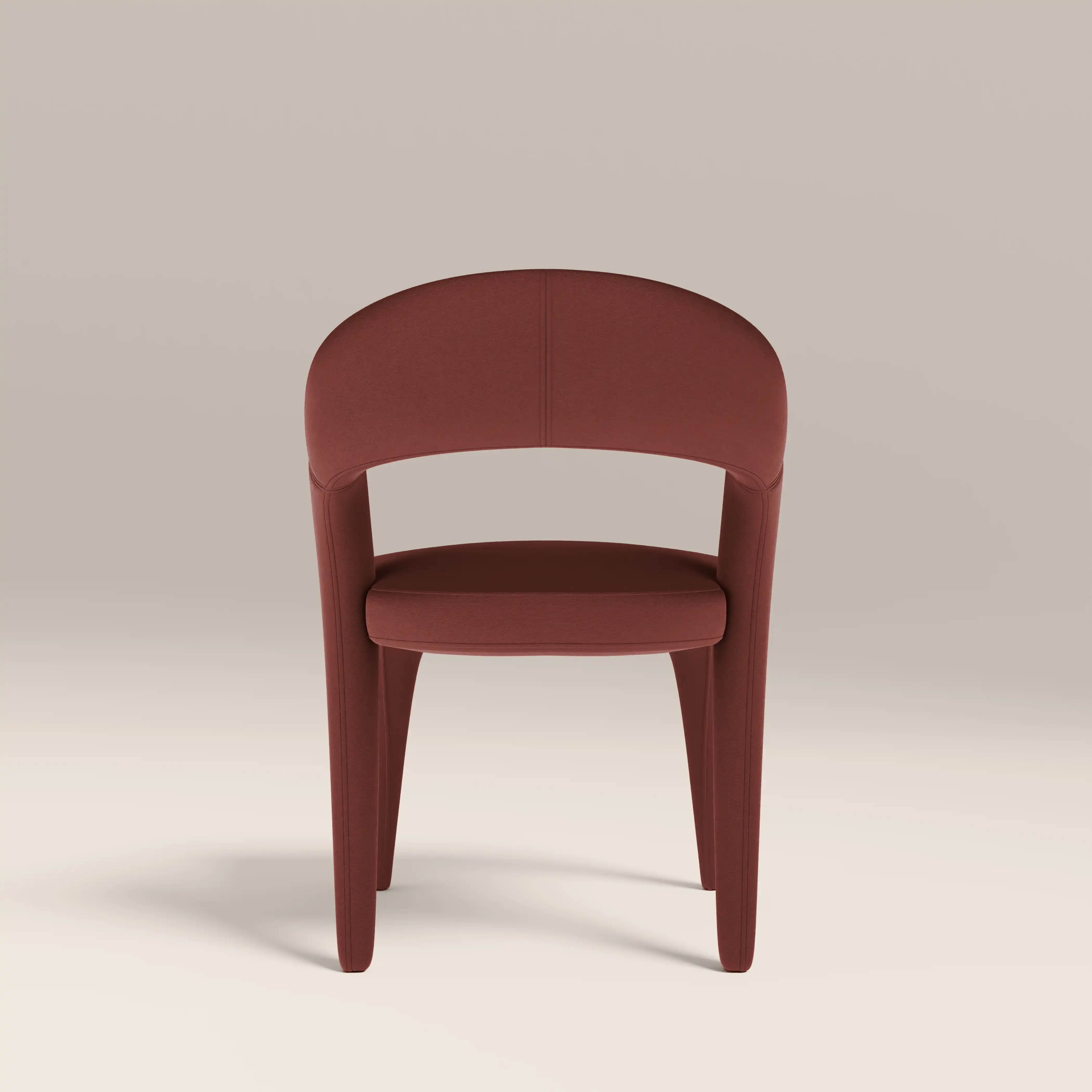 Aisa Dining Chair | Rust Red Sustainable Velvet - Image 7