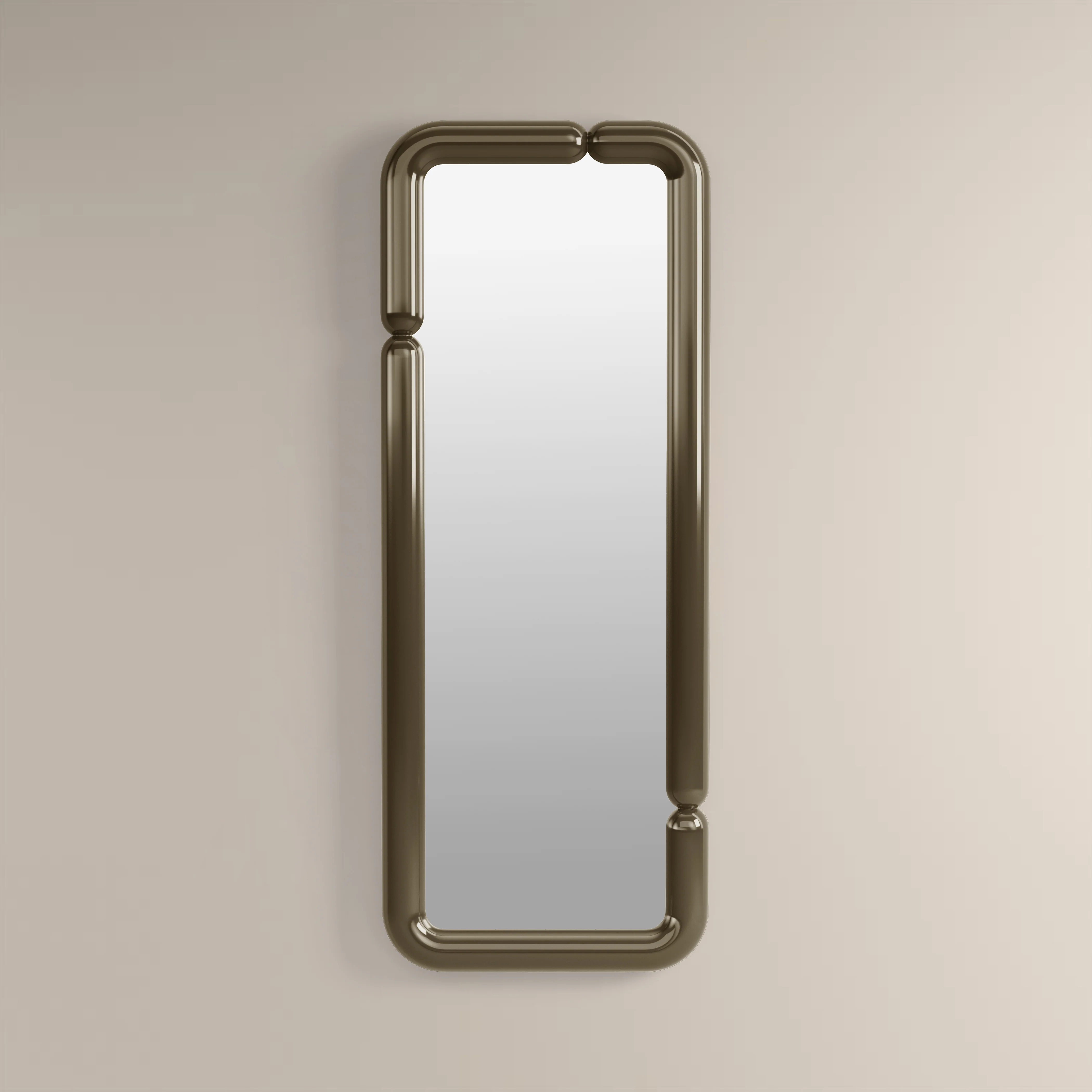 Alana Full Length Wall Mirror, 160 x 60 cm | High Gloss Clay Green - Image 2