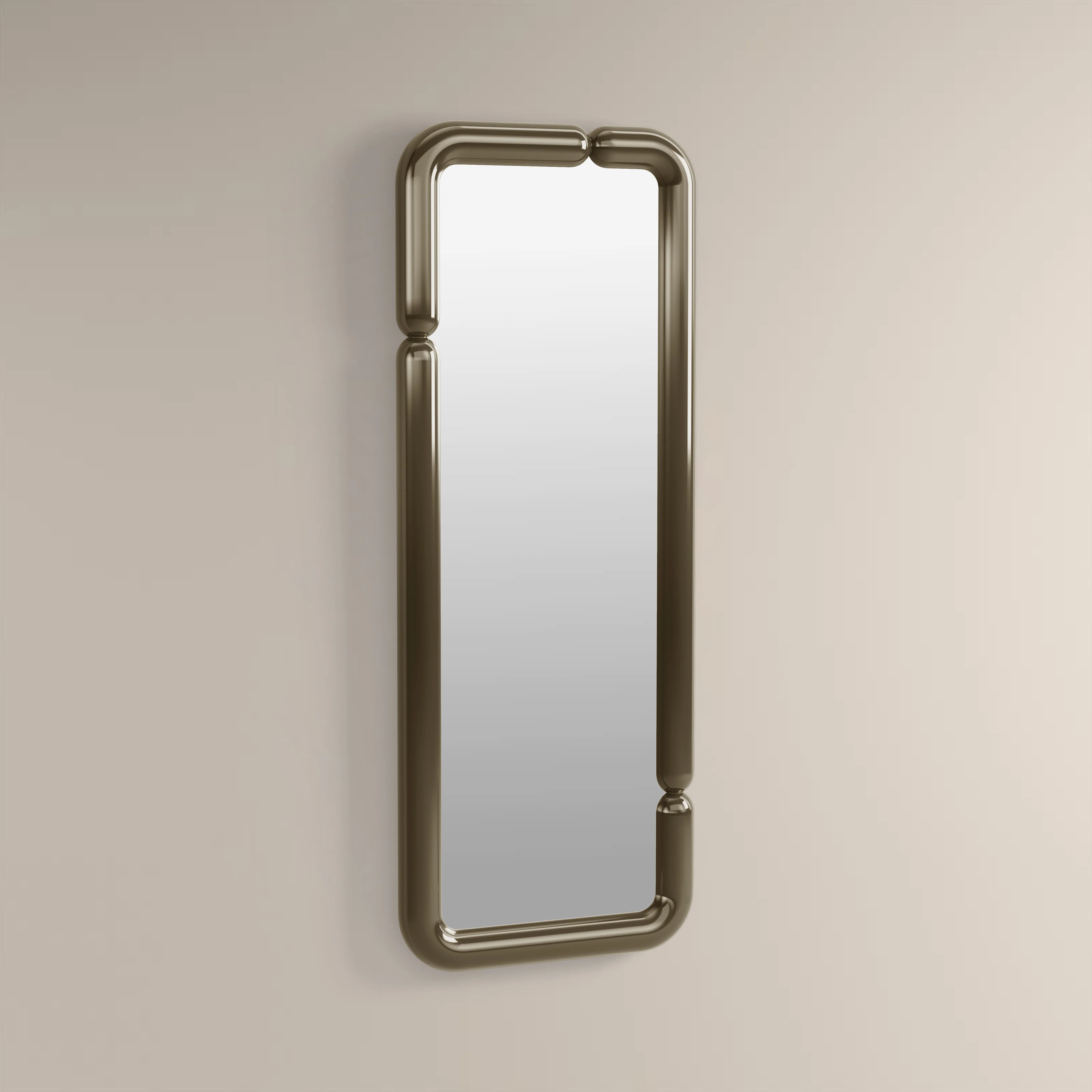Alana Full Length Wall Mirror, 160 x 60 cm | High Gloss Clay Green - Image 3