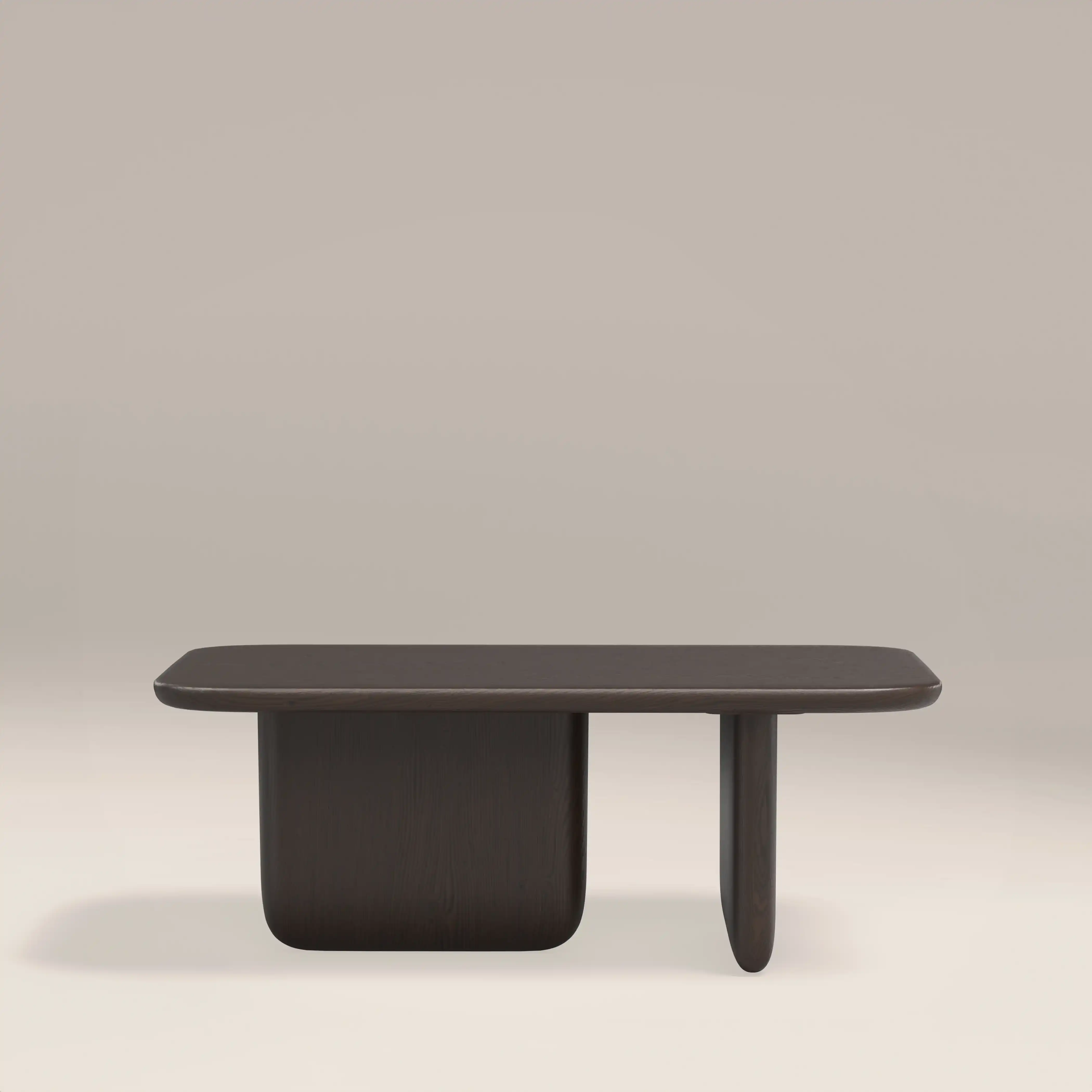 Aliza Rectangle Wooden Coffee Table | Dark Walnut