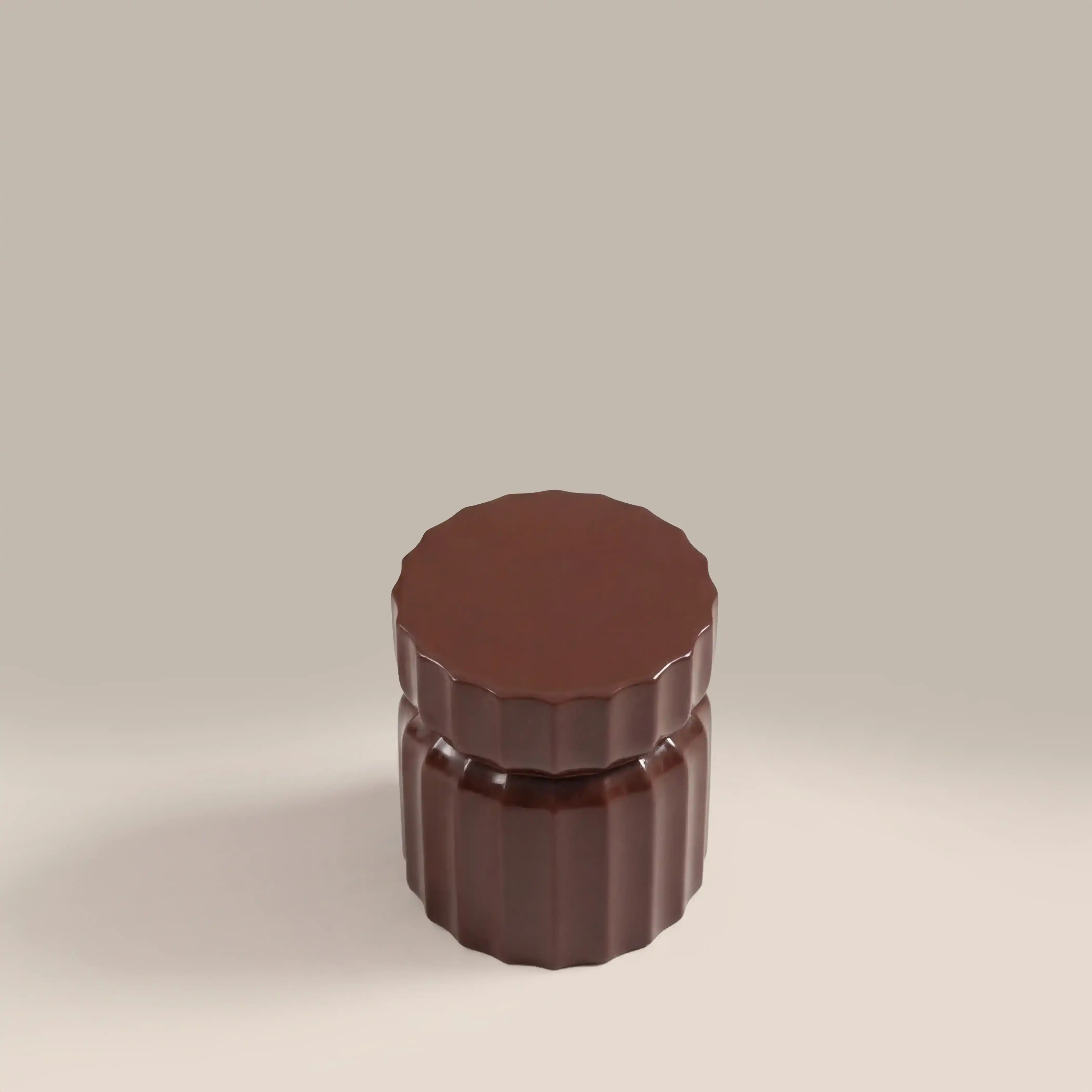 Amara Round Side Table | Rust Red - Image 4