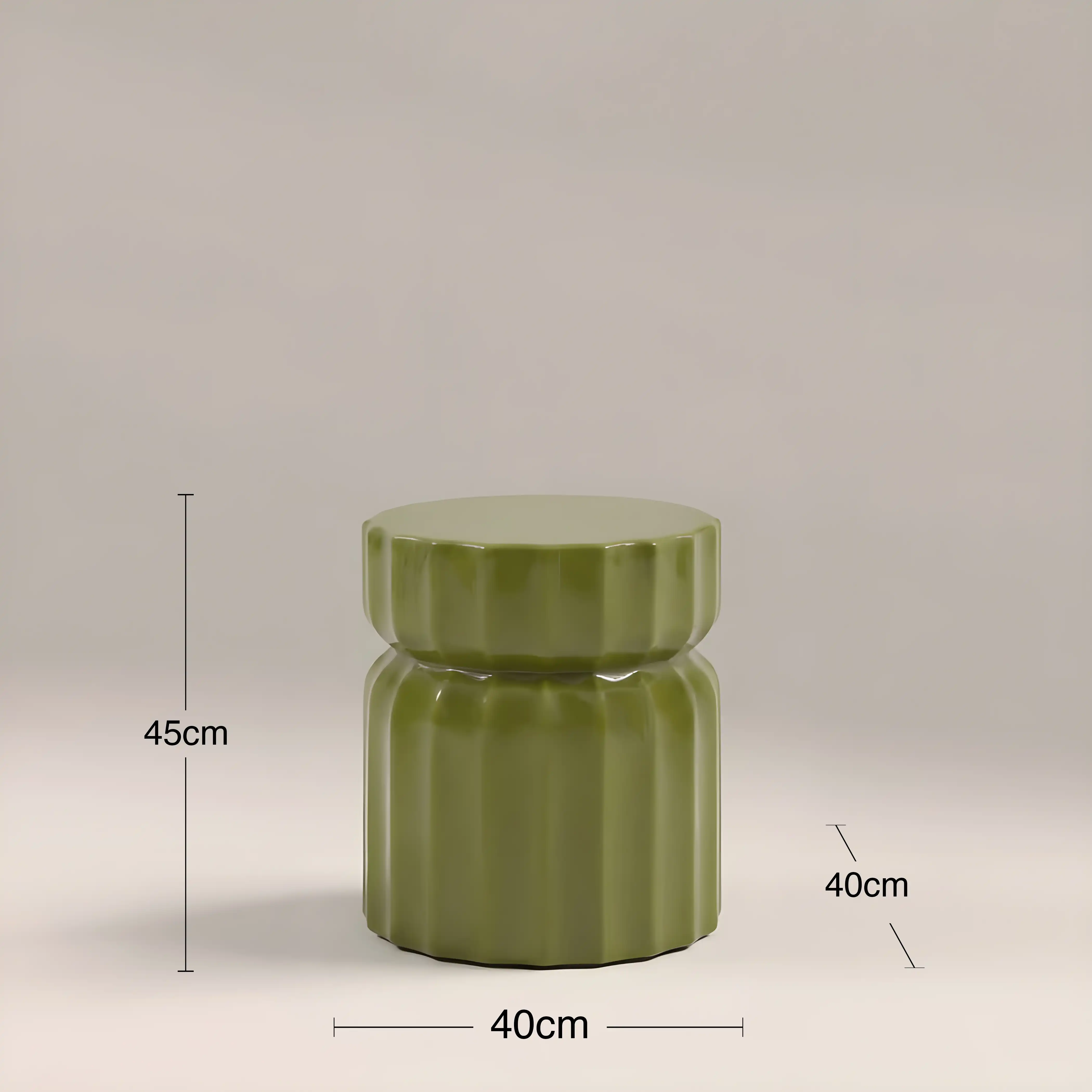 Amara Round Side Table | Verde Green - Image 5