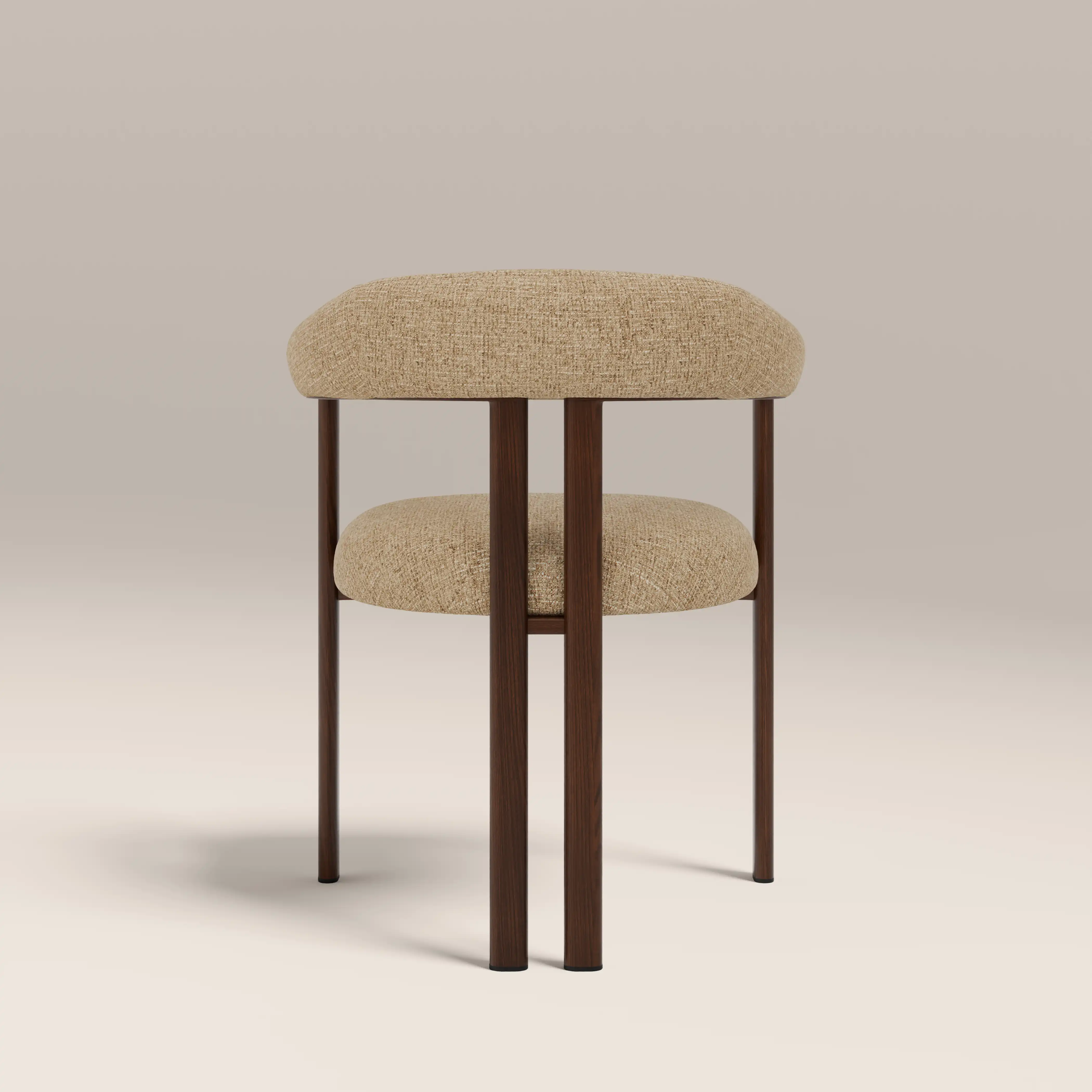 Arbor Carver Dining Chair | Speckled Latte Boucle & Walnut - Image 6