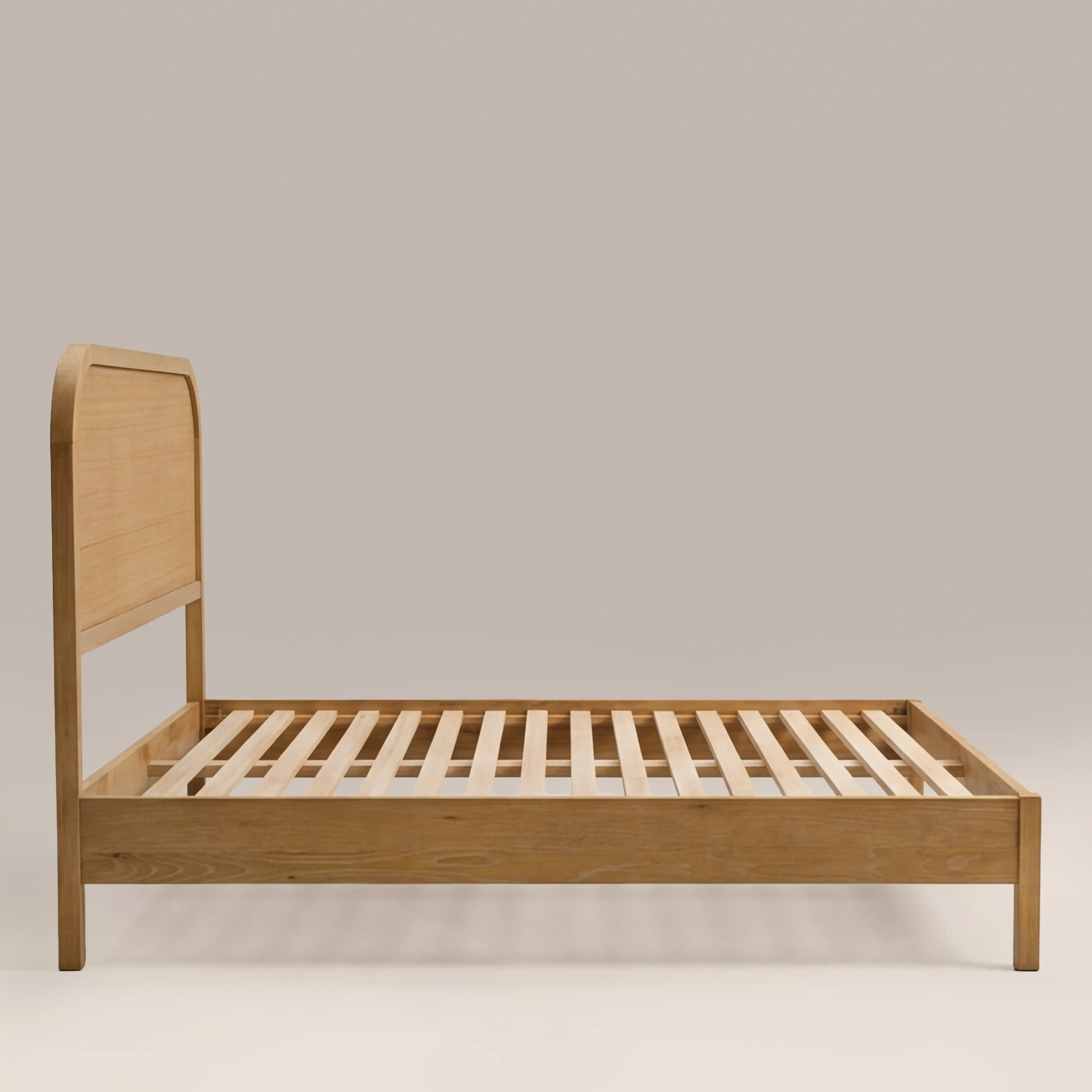 Ashen Wooden King Bed | Oak - Image 3