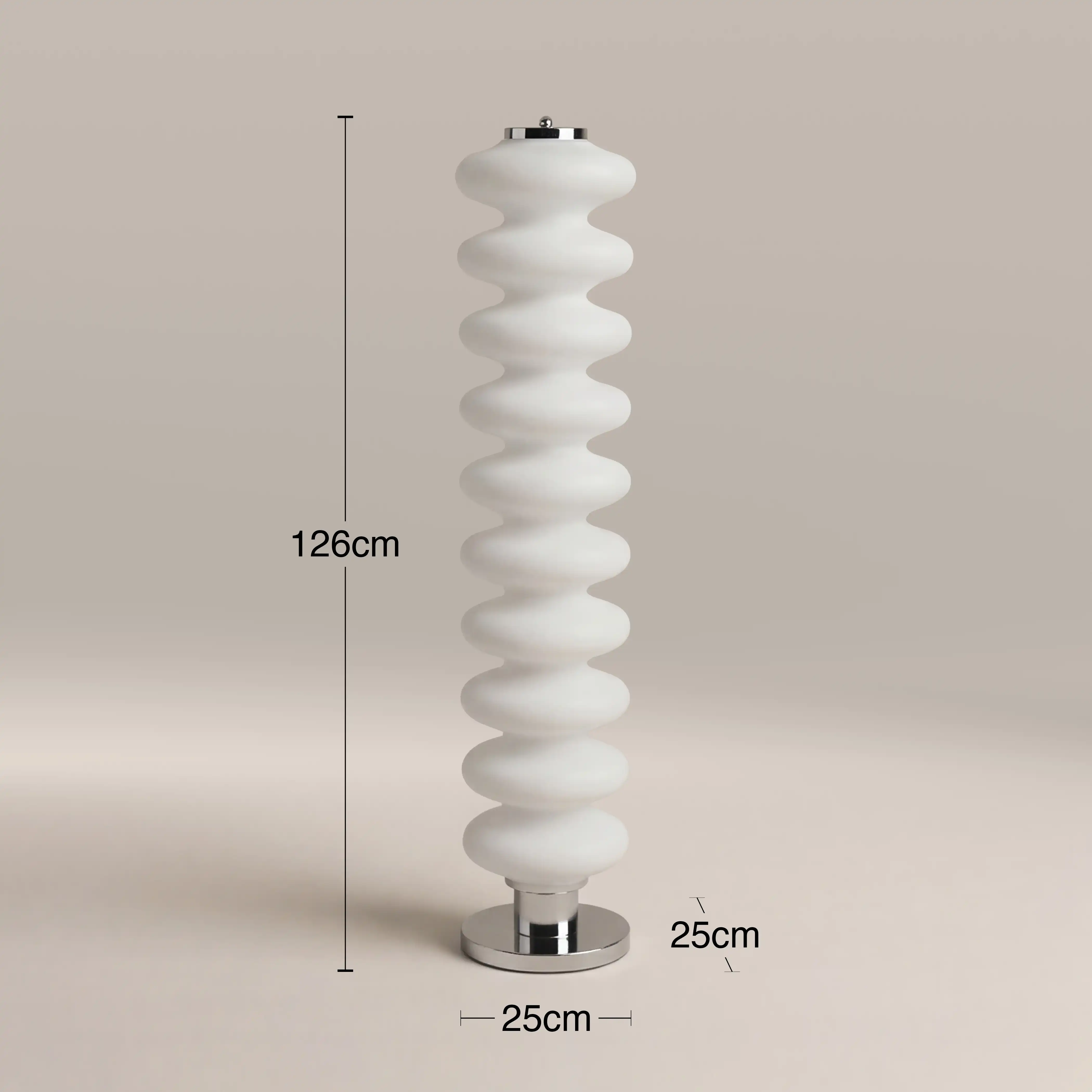 Atomic Floor Lamp | Opal & Chrome - Image 4