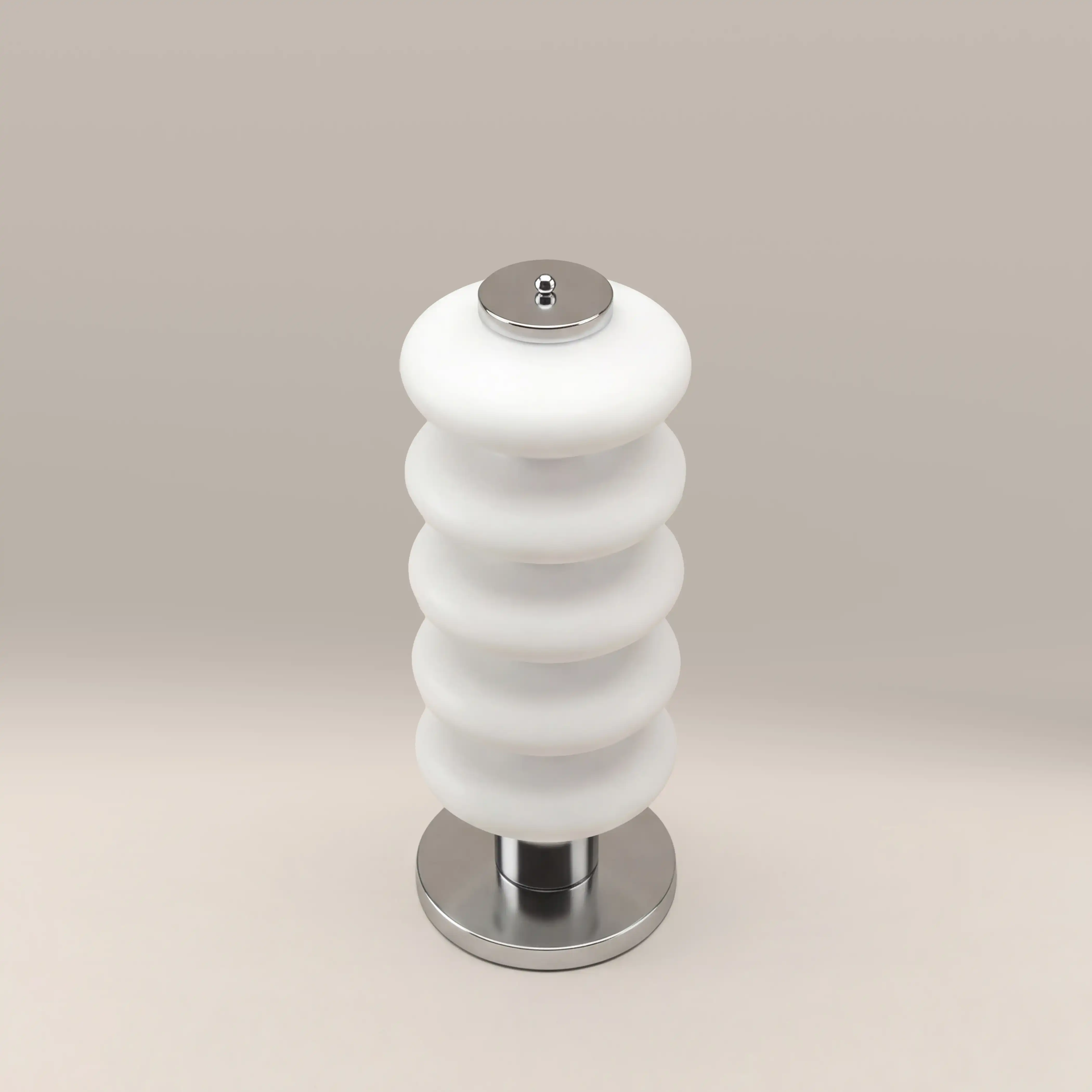 Atomic Table Lamp | Opal & Chrome - Image 4