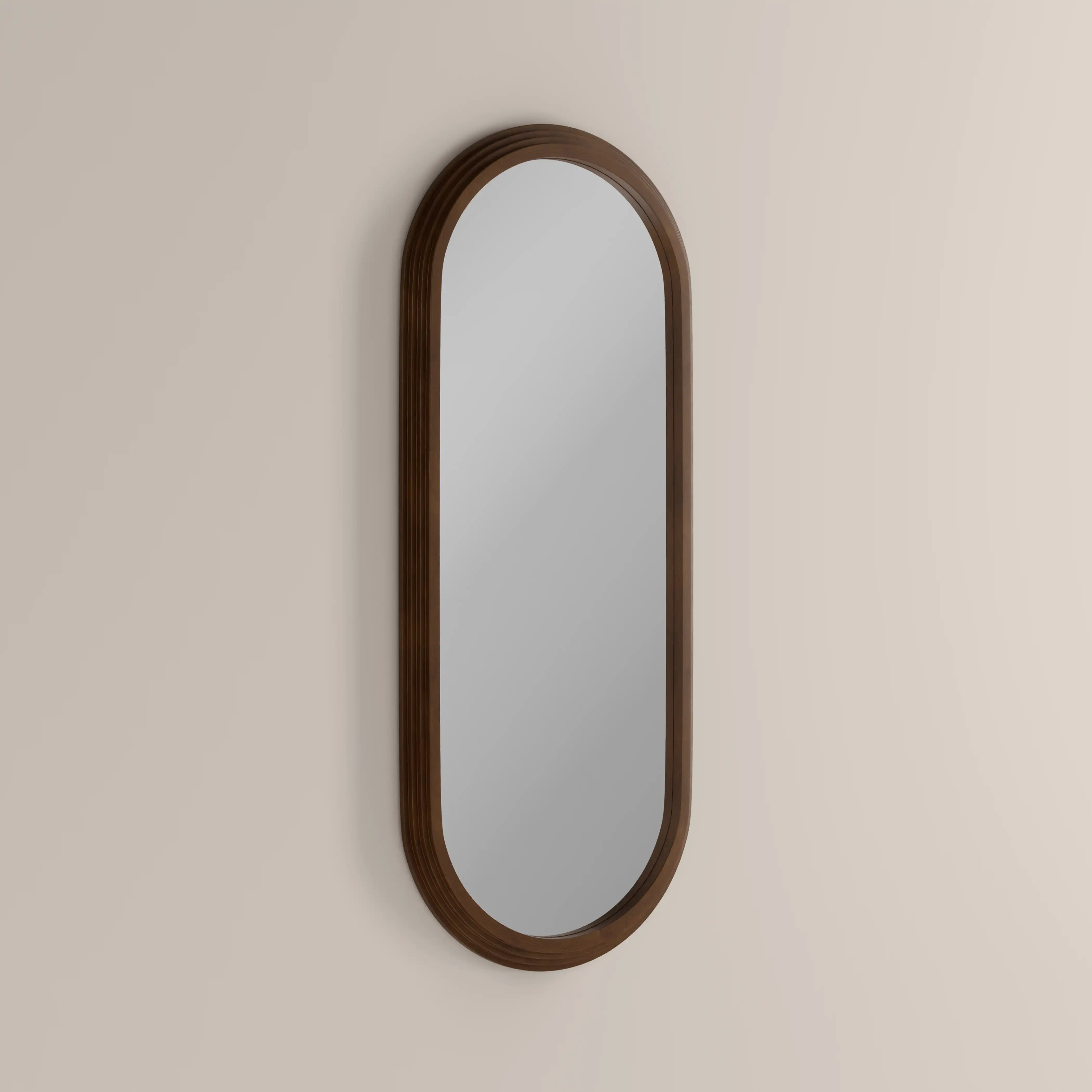Bette Floor Length Wall Mirror, 120 x 50 cm | Walnut - Image 3