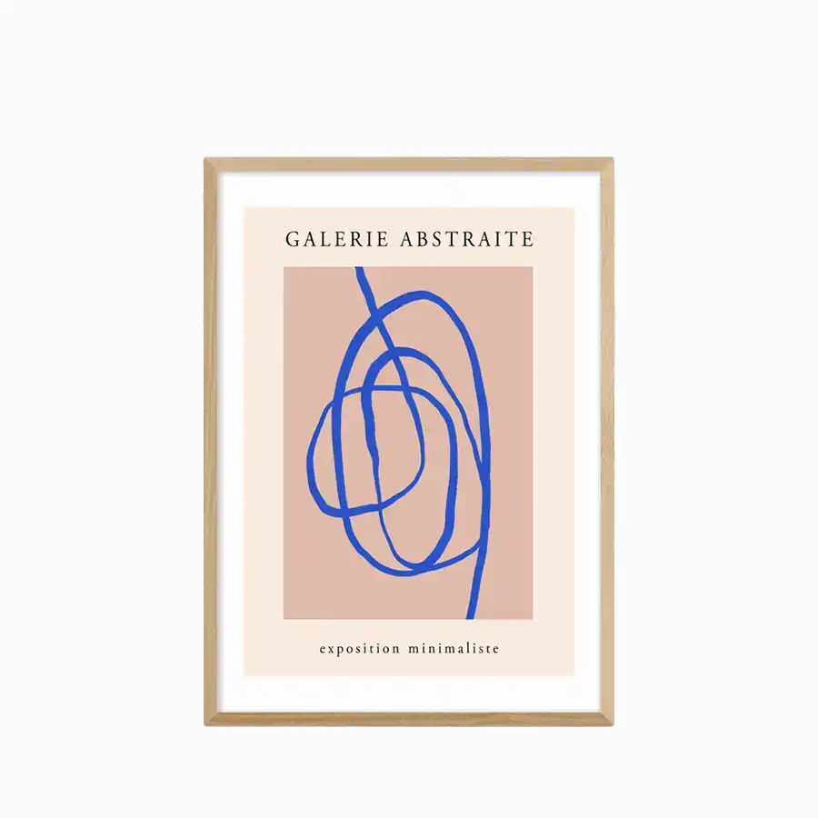 Blue Scribble Graphic Print - Image 3