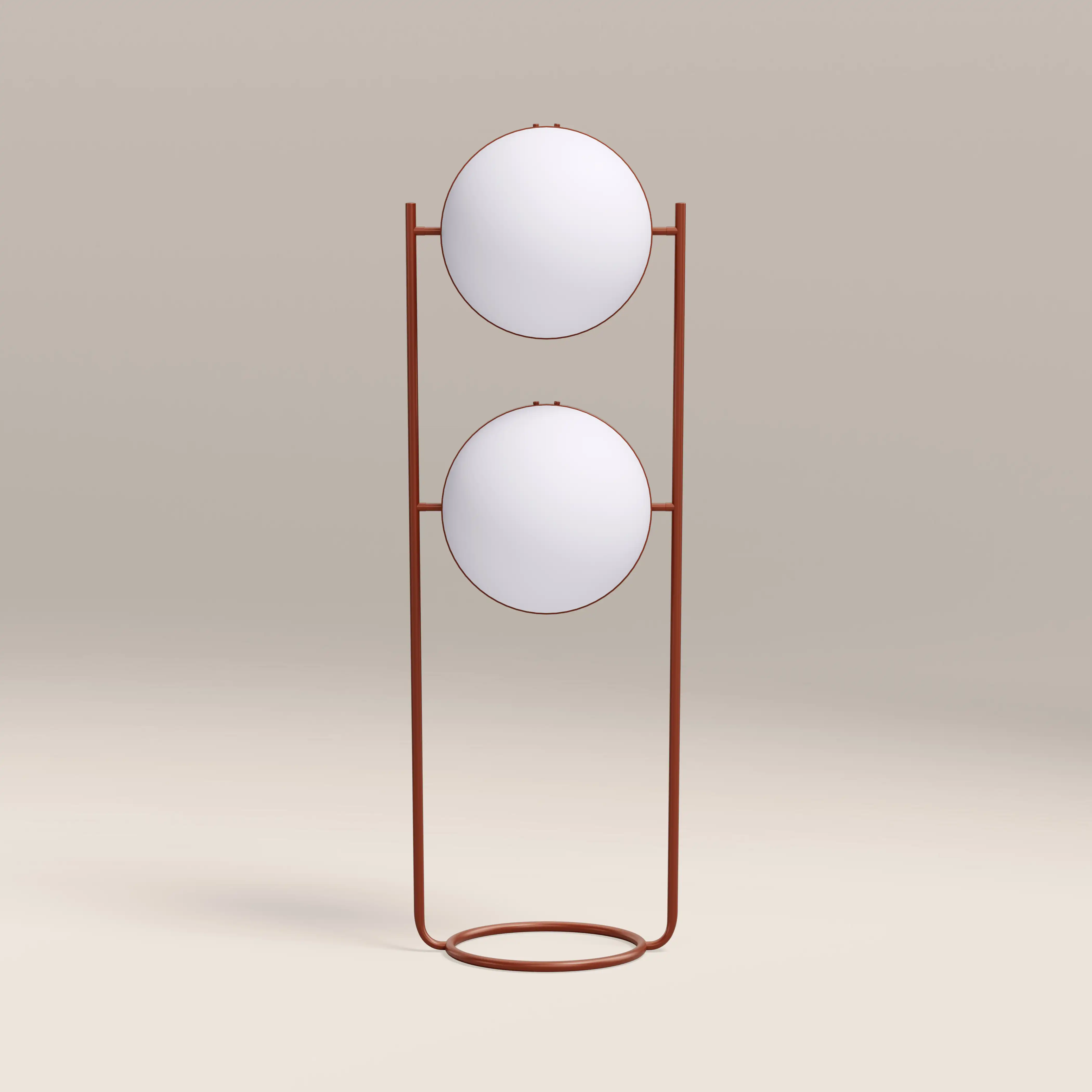 Bodie Floor Lamp | Opaque & Rust Red - Image 2