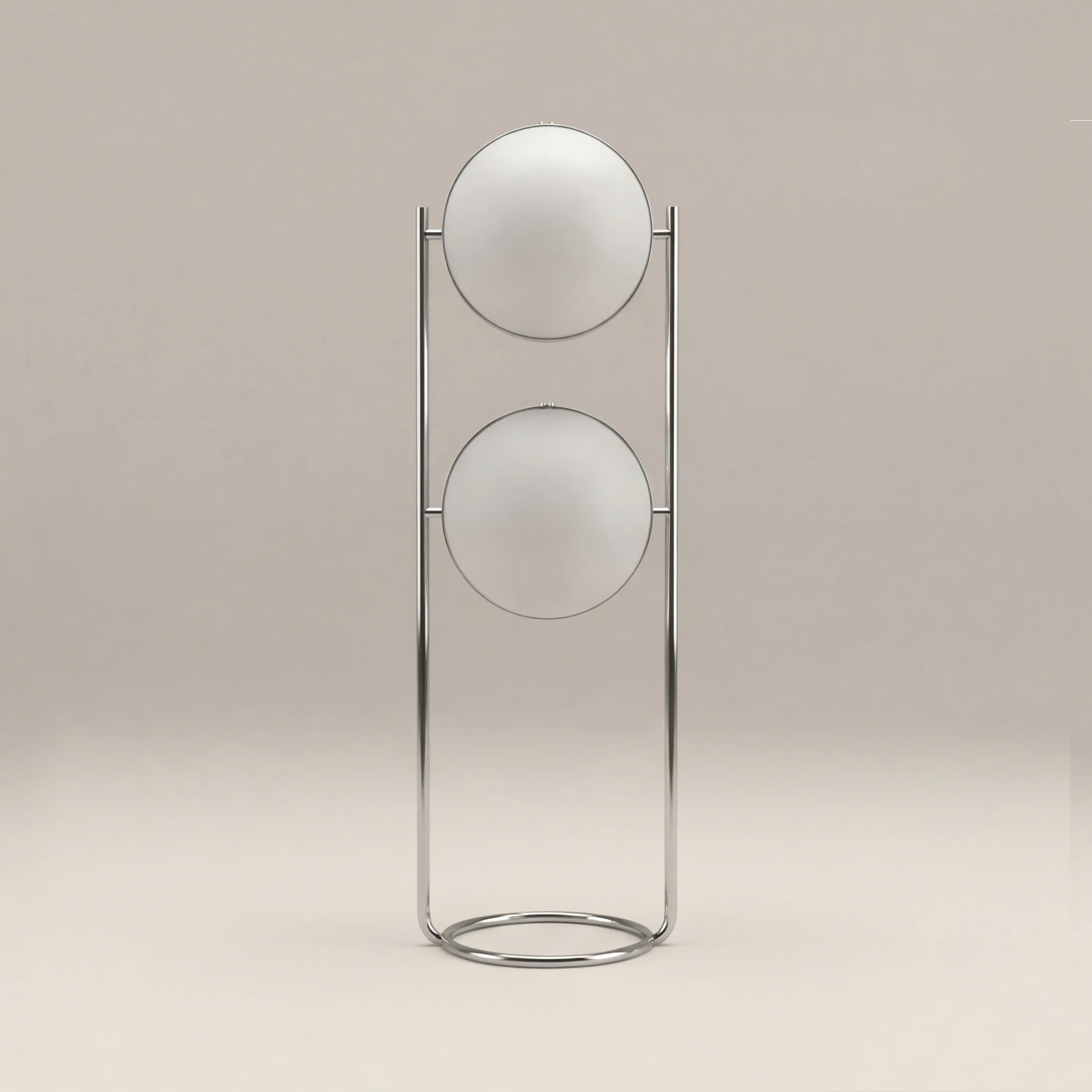 Bodie Floor Lamp | Opal Glass & Chrome - Image 4