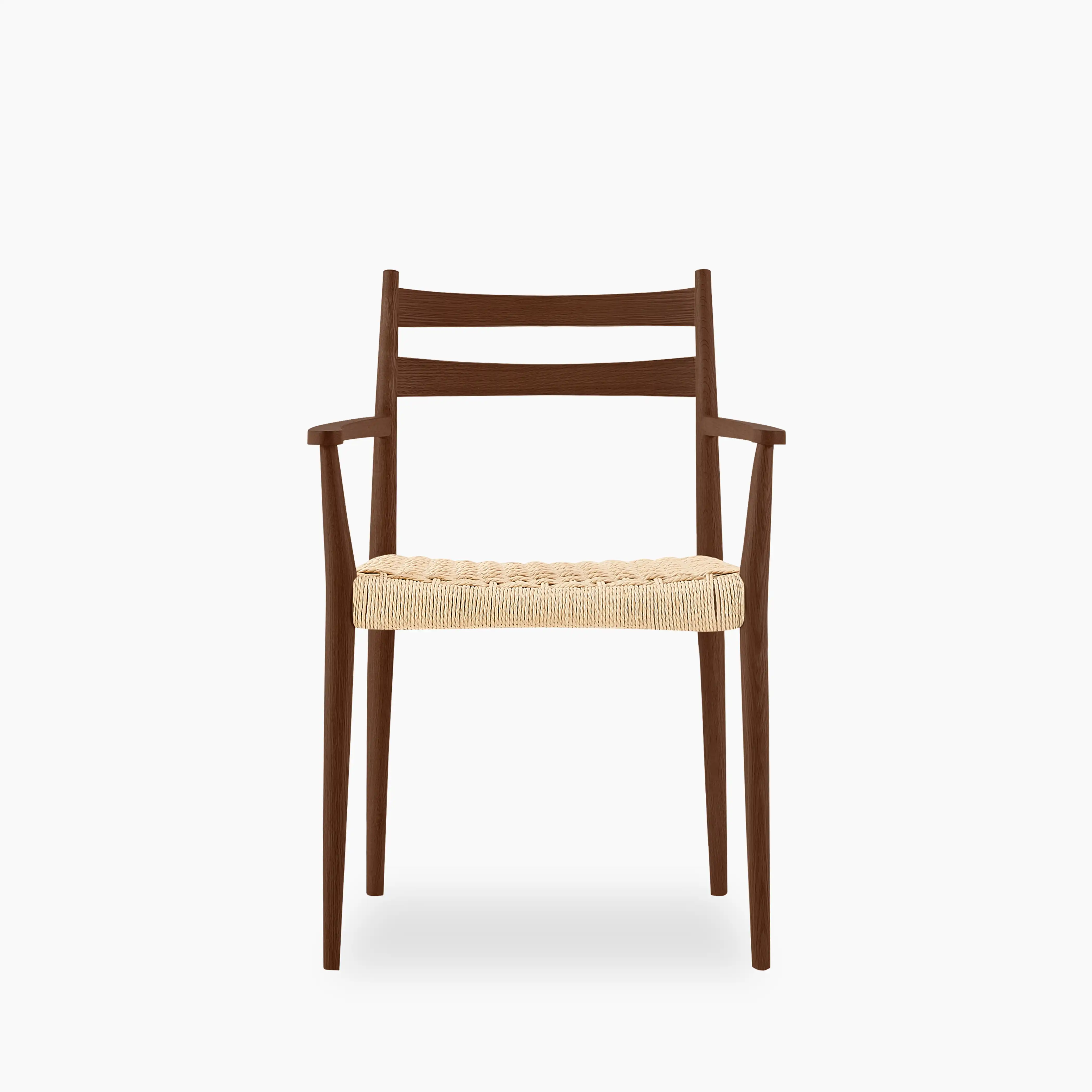 Caleb 6 Seat Dining Set | Natural Weave & Walnut - Image 3
