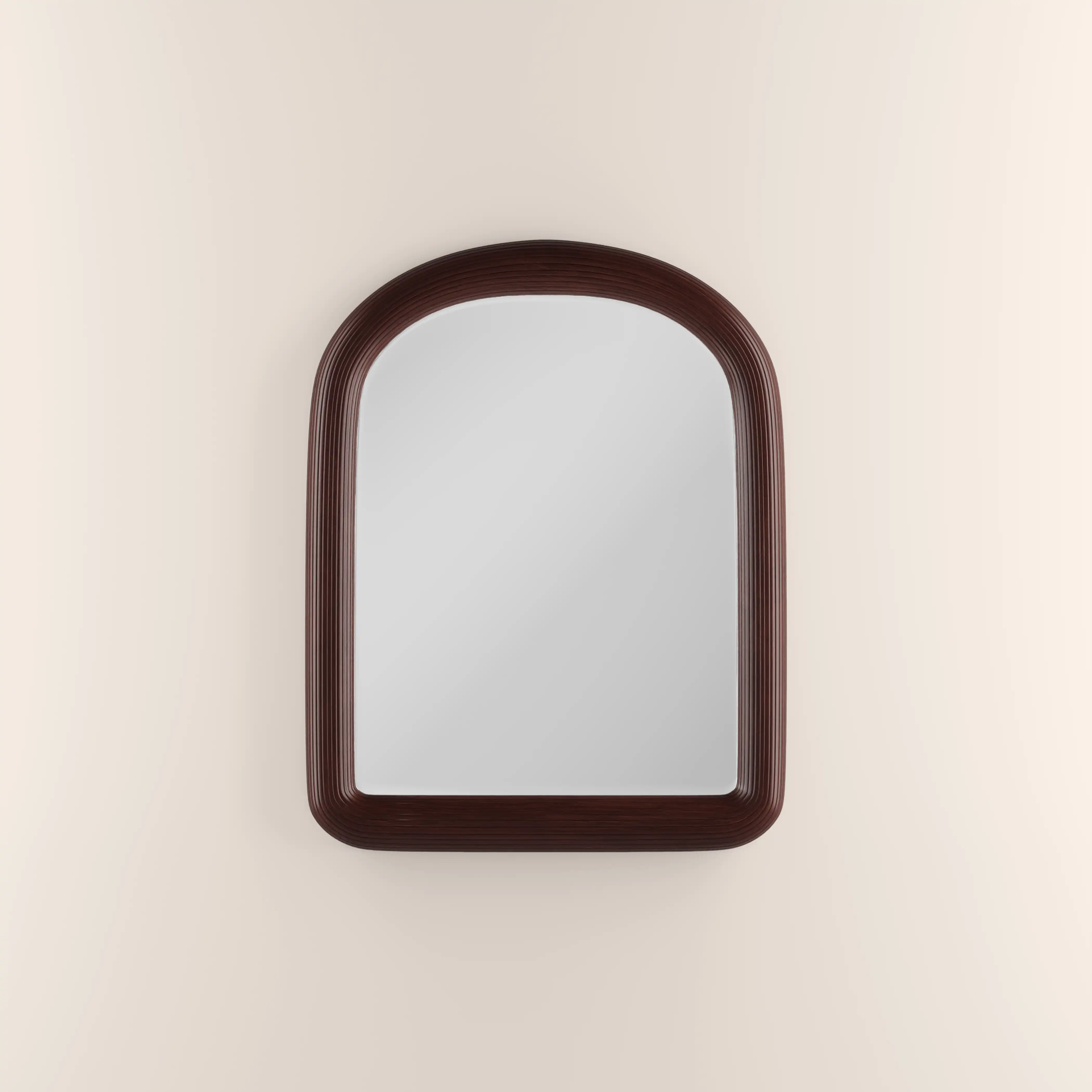 Ciara Arch Wall Mirror, 90 x 71 cm | Walnut