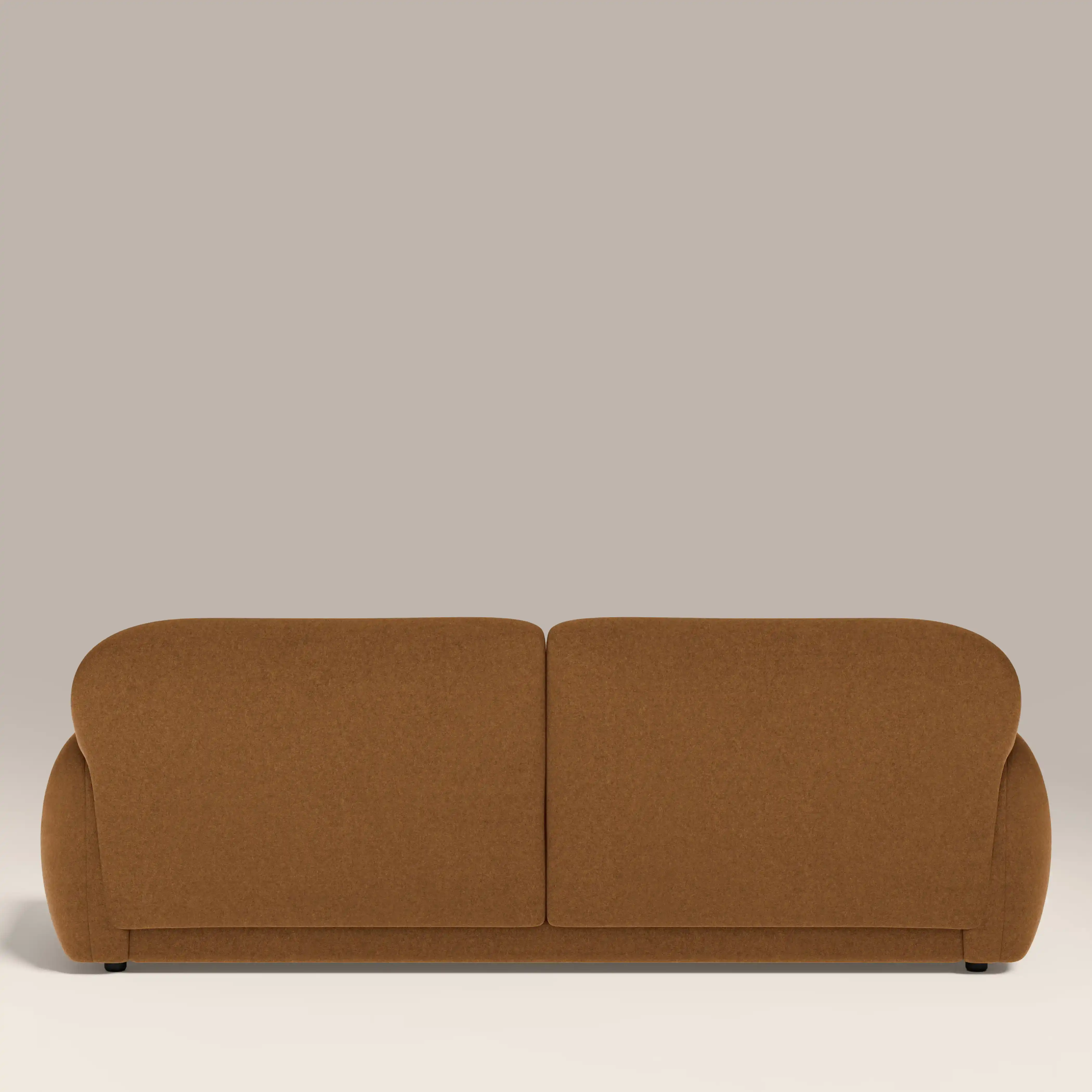 Cloud 3 Seater Sofa | Caramel Brown Sustainable Mohair Velvet - Image 6
