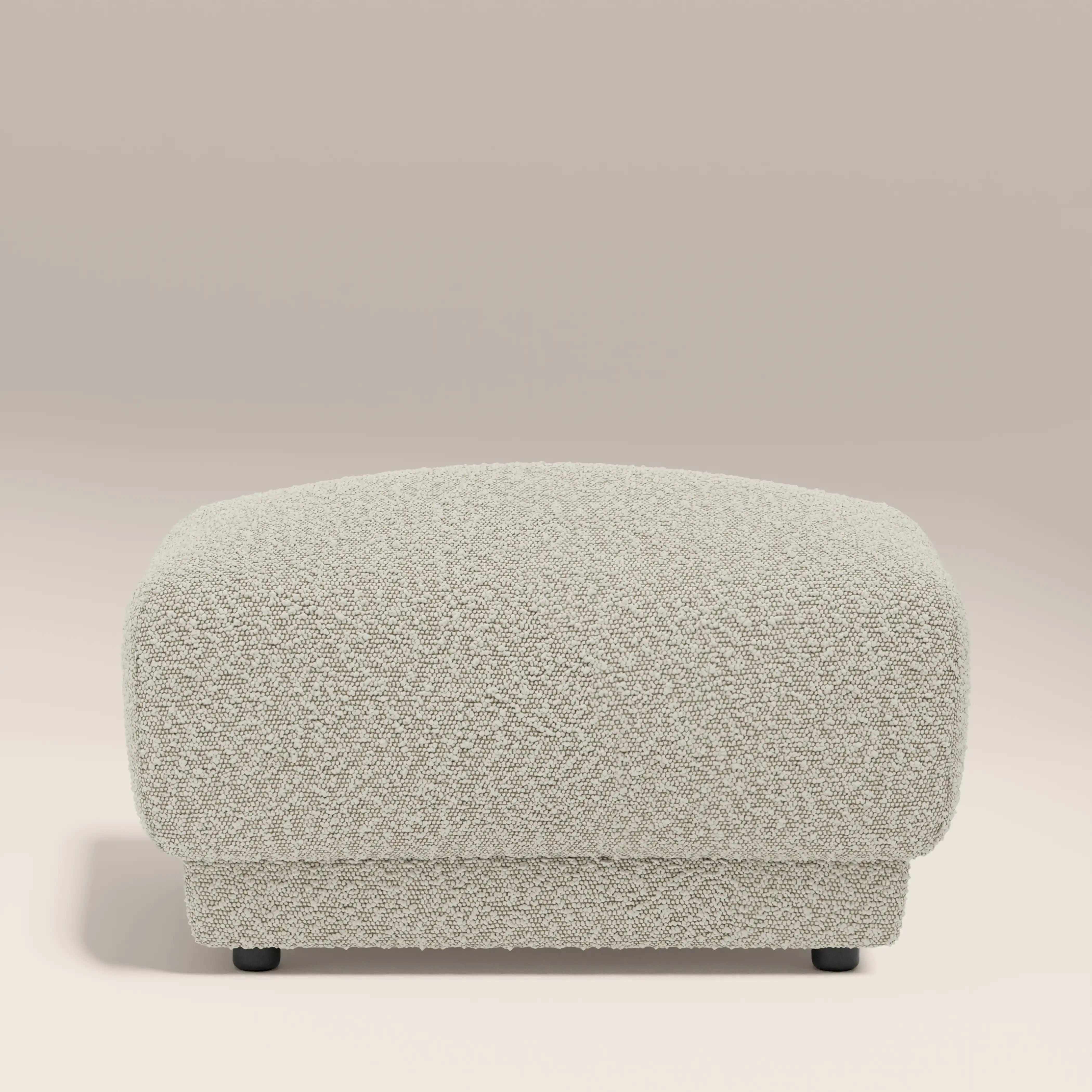 Cloud Footstool | Speckled Stone Sustainable Boucle