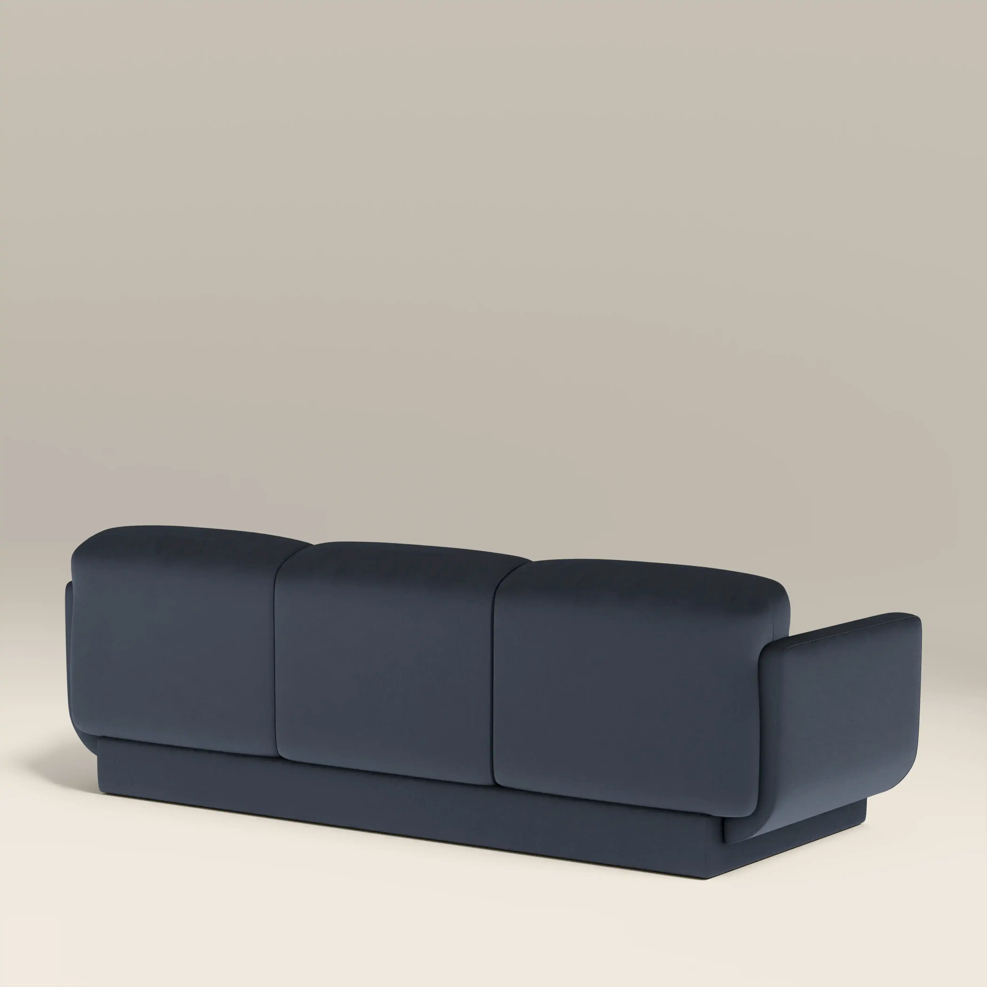 Connick 3 Seater Sofa | Dark Blue Sustainable Velvet - Image 6