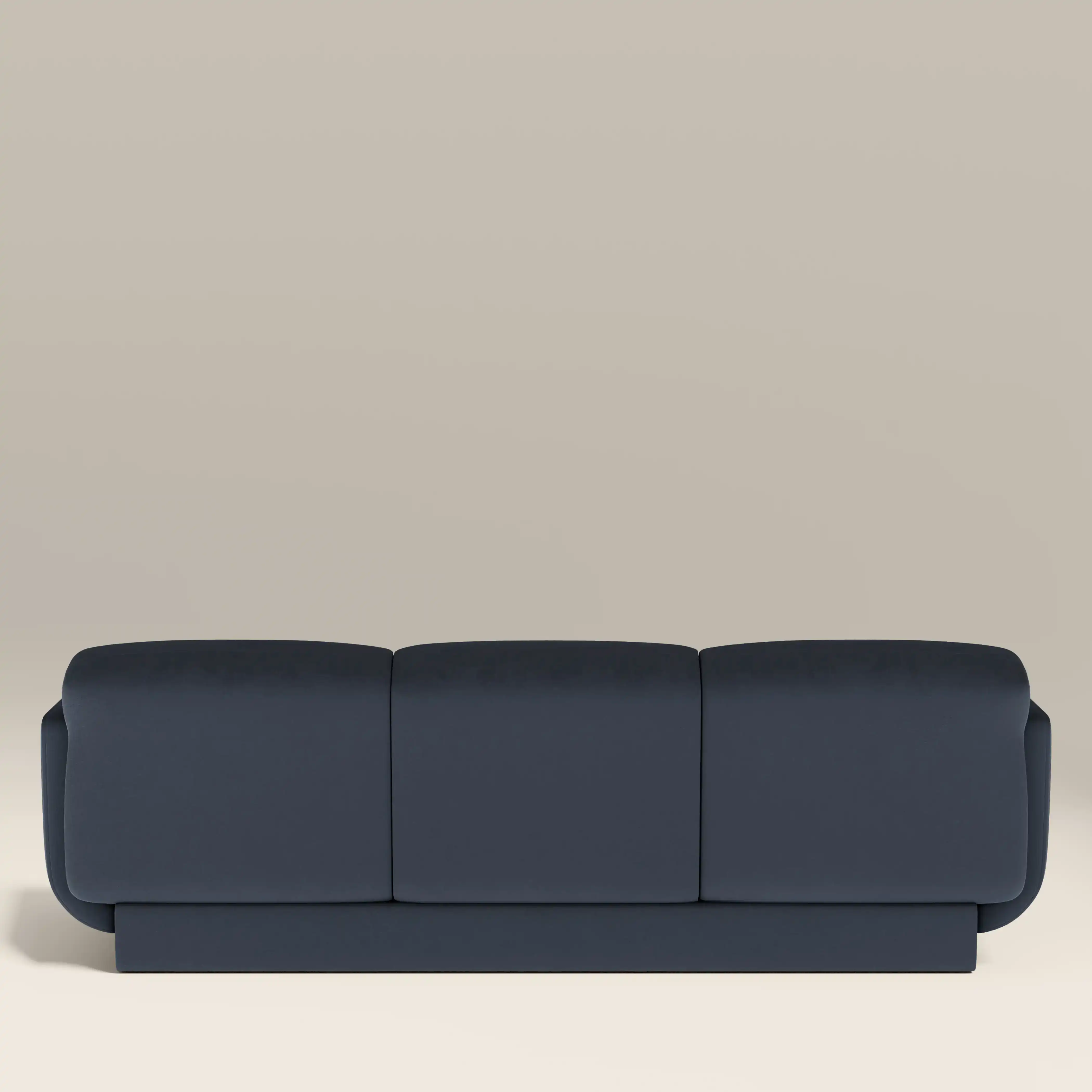Connick 3 Seater Sofa | Dark Blue Sustainable Velvet - Image 7