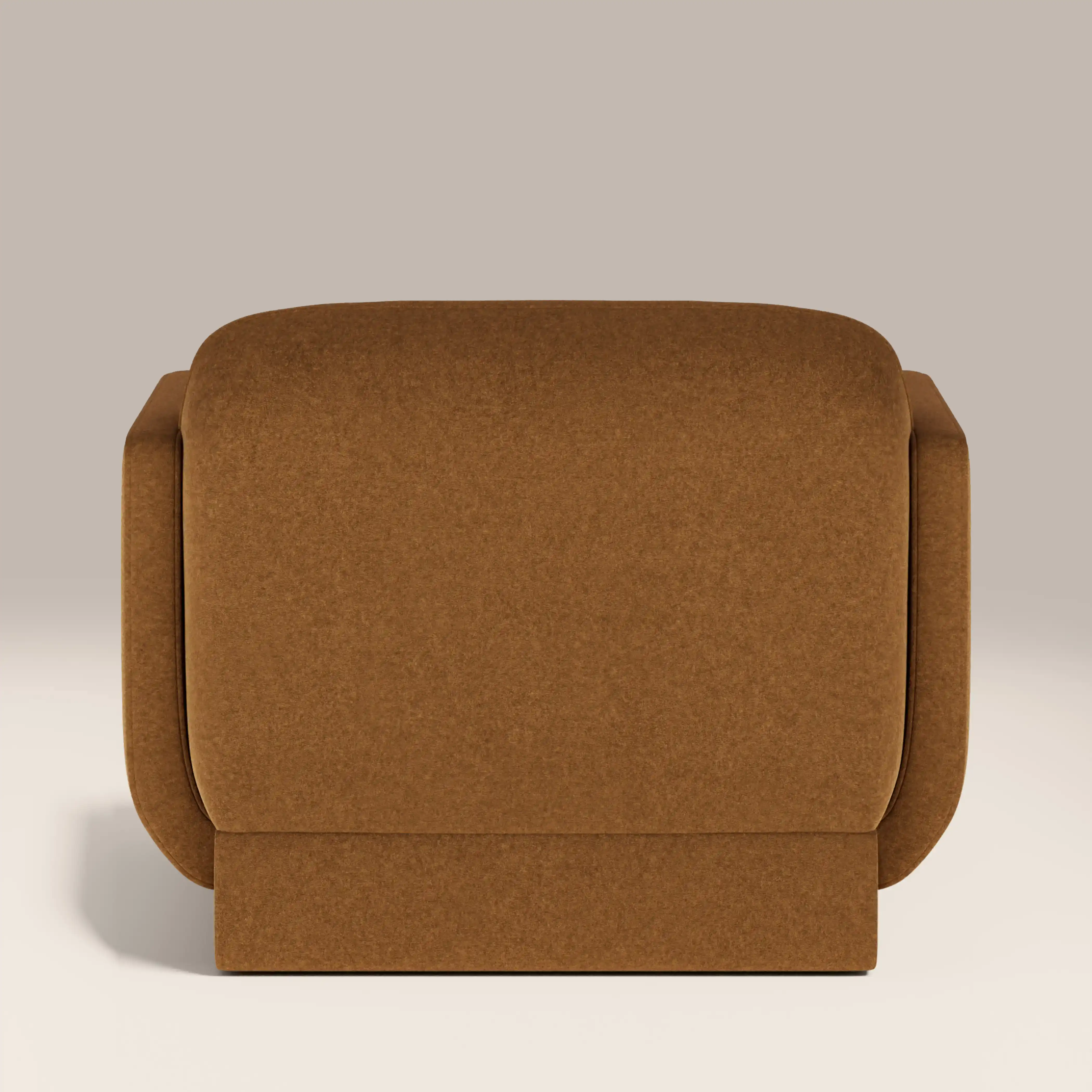 Connick Armchair | Caramel Brown Sustainable Mohair Velvet - Image 7