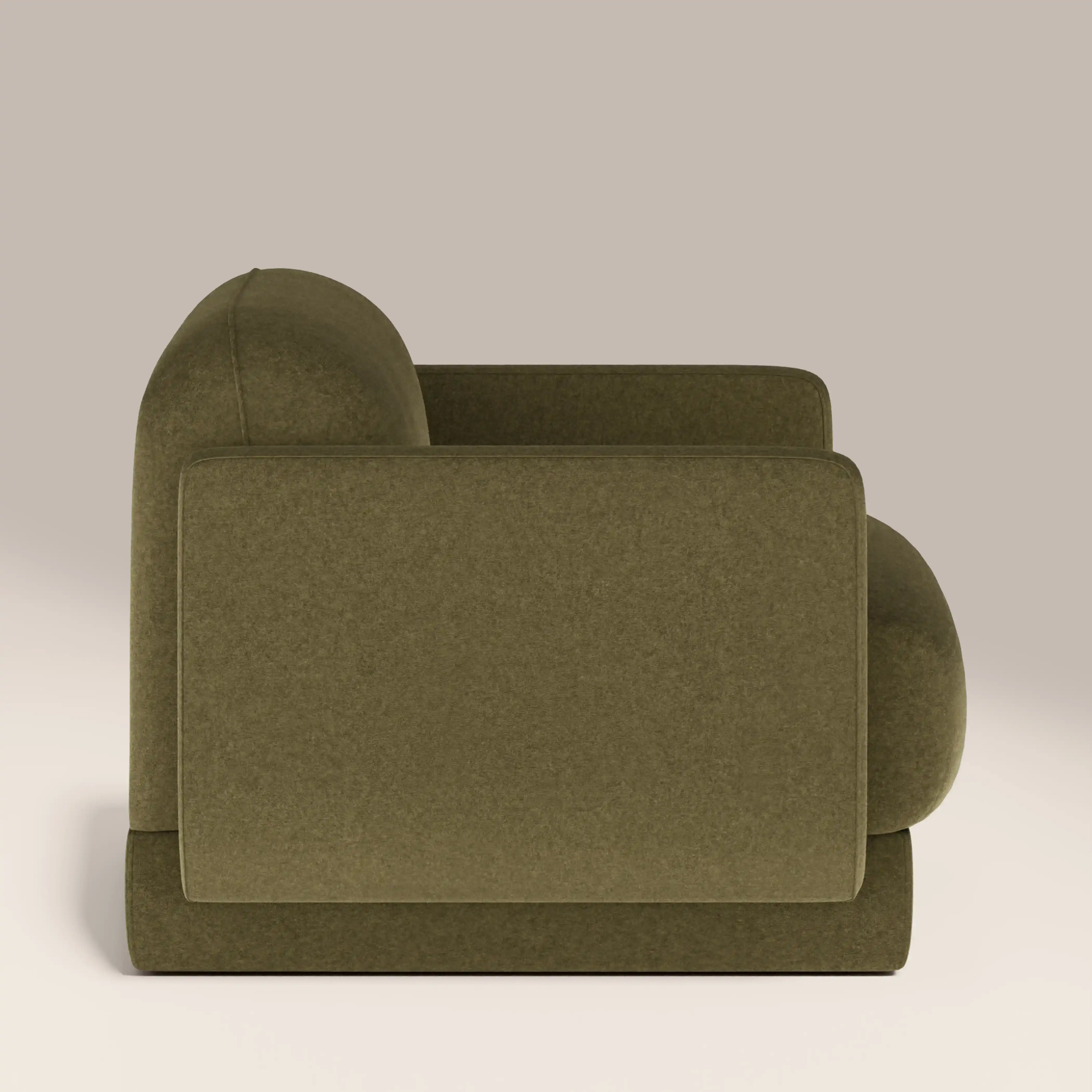 Connick Armchair | Moss Green Sustainable Mohair Velvet - Image 5