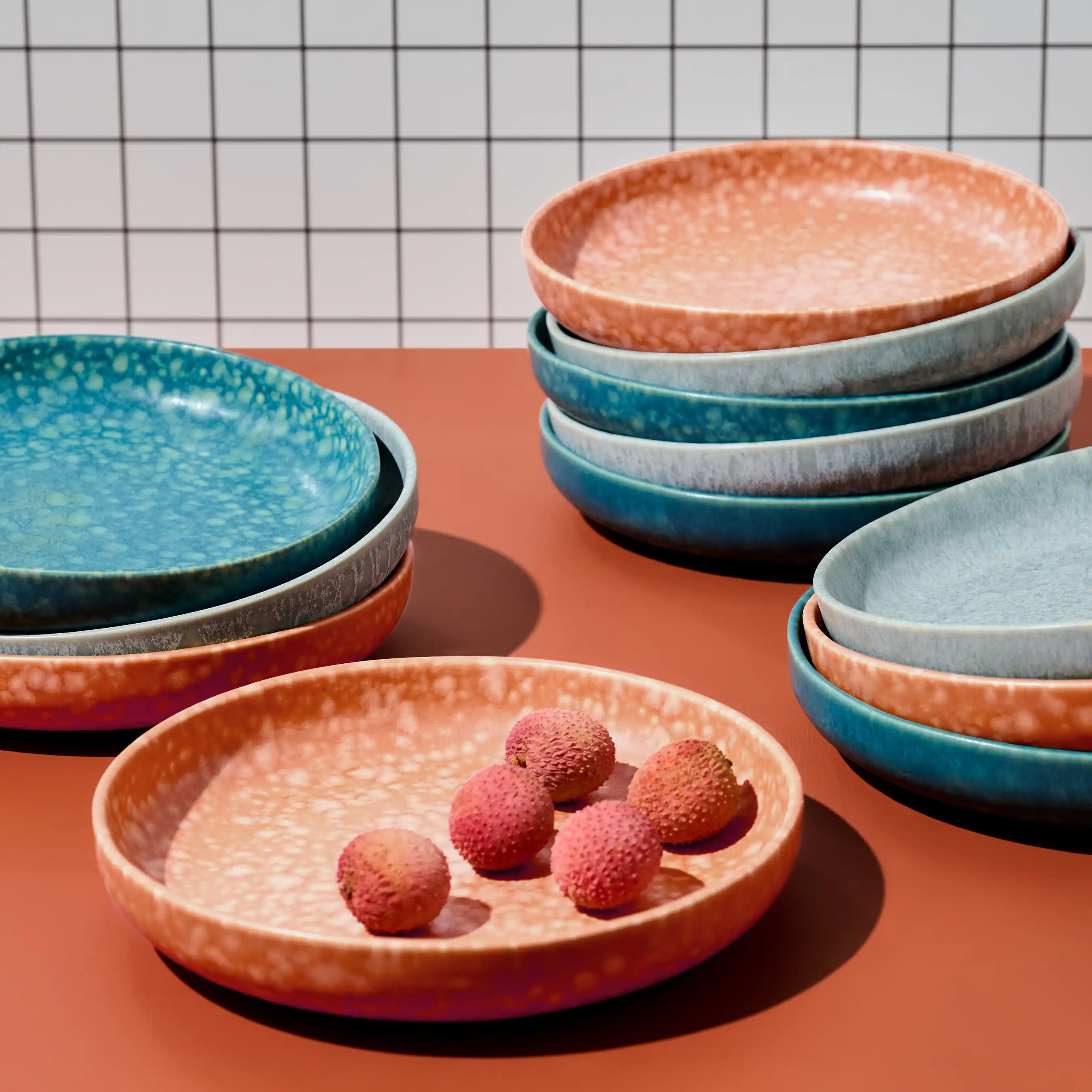 Loho Set of 4 Pasta Bowls | Terracotta