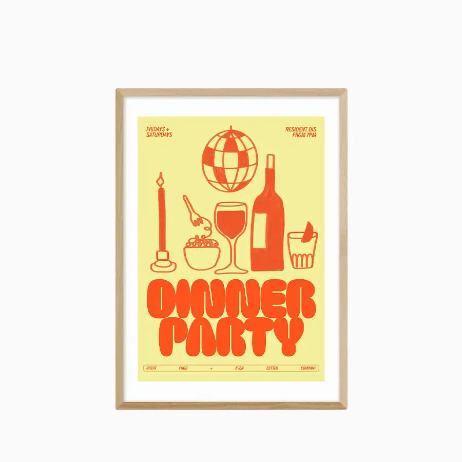 Dinner Party Graphic Print - Image 3