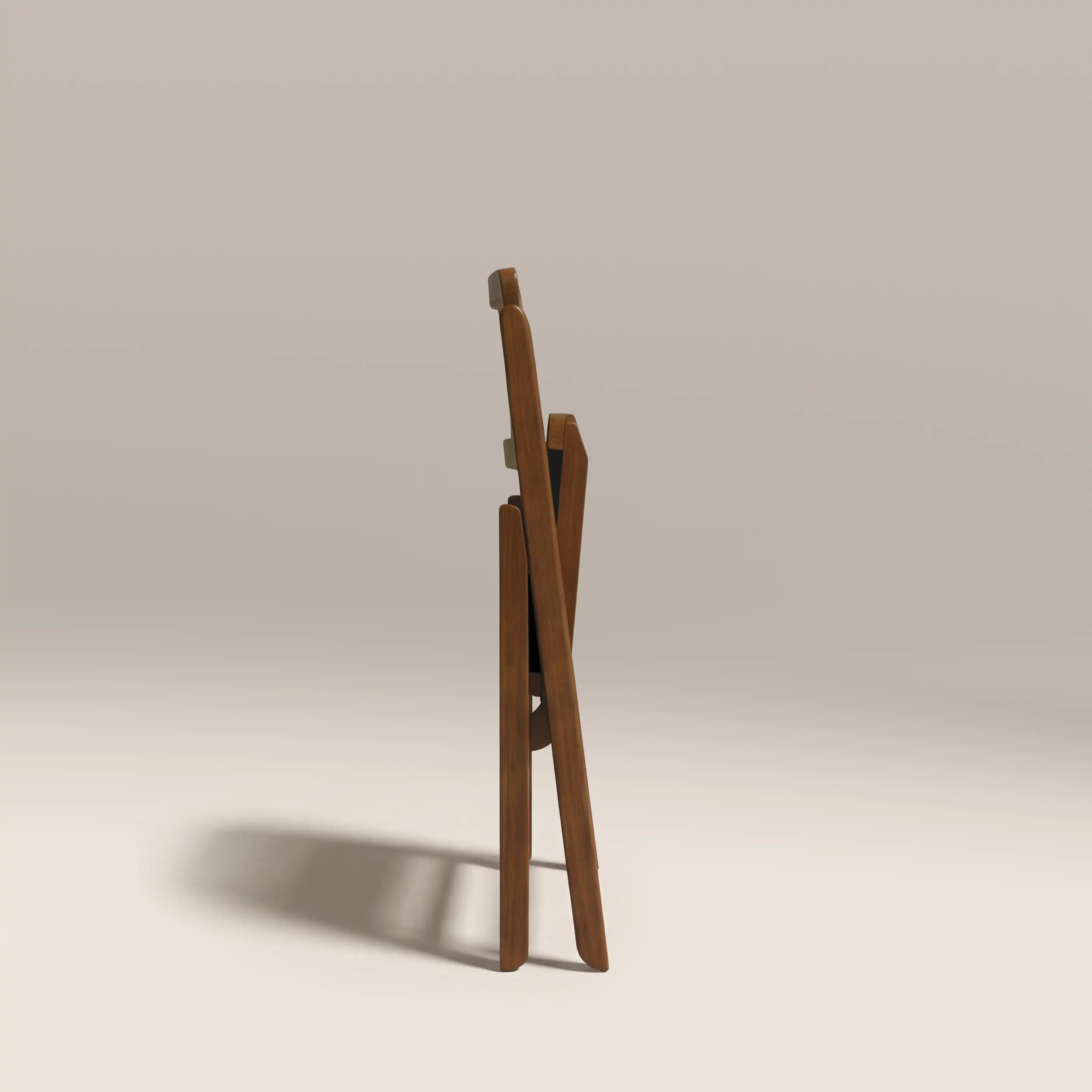 Elynn Folding Wooden Dining Chair | Olive Green Sustainable Velvet & Walnut - Image 7