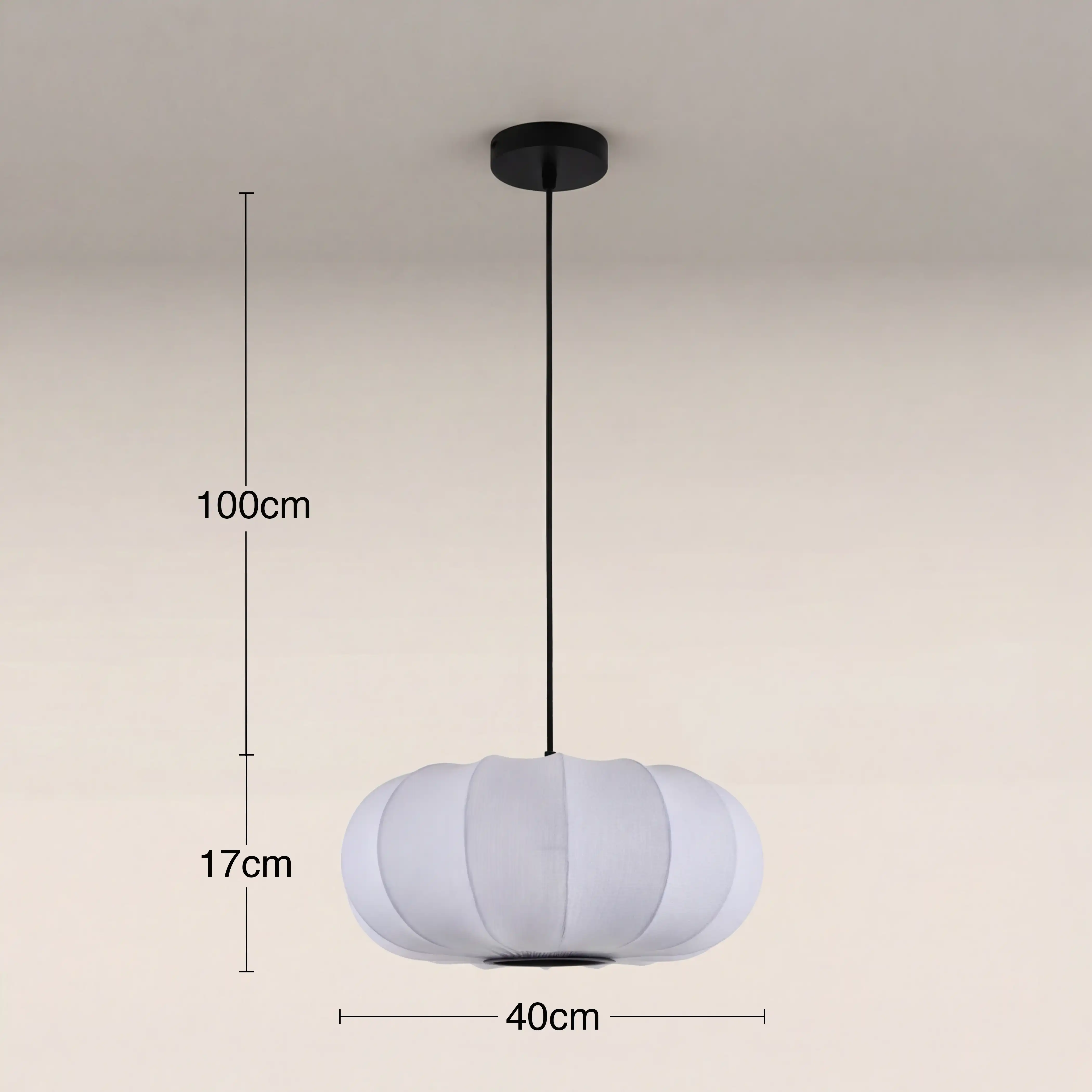 Everett Oval Bubble Pendant Light | White - Image 4