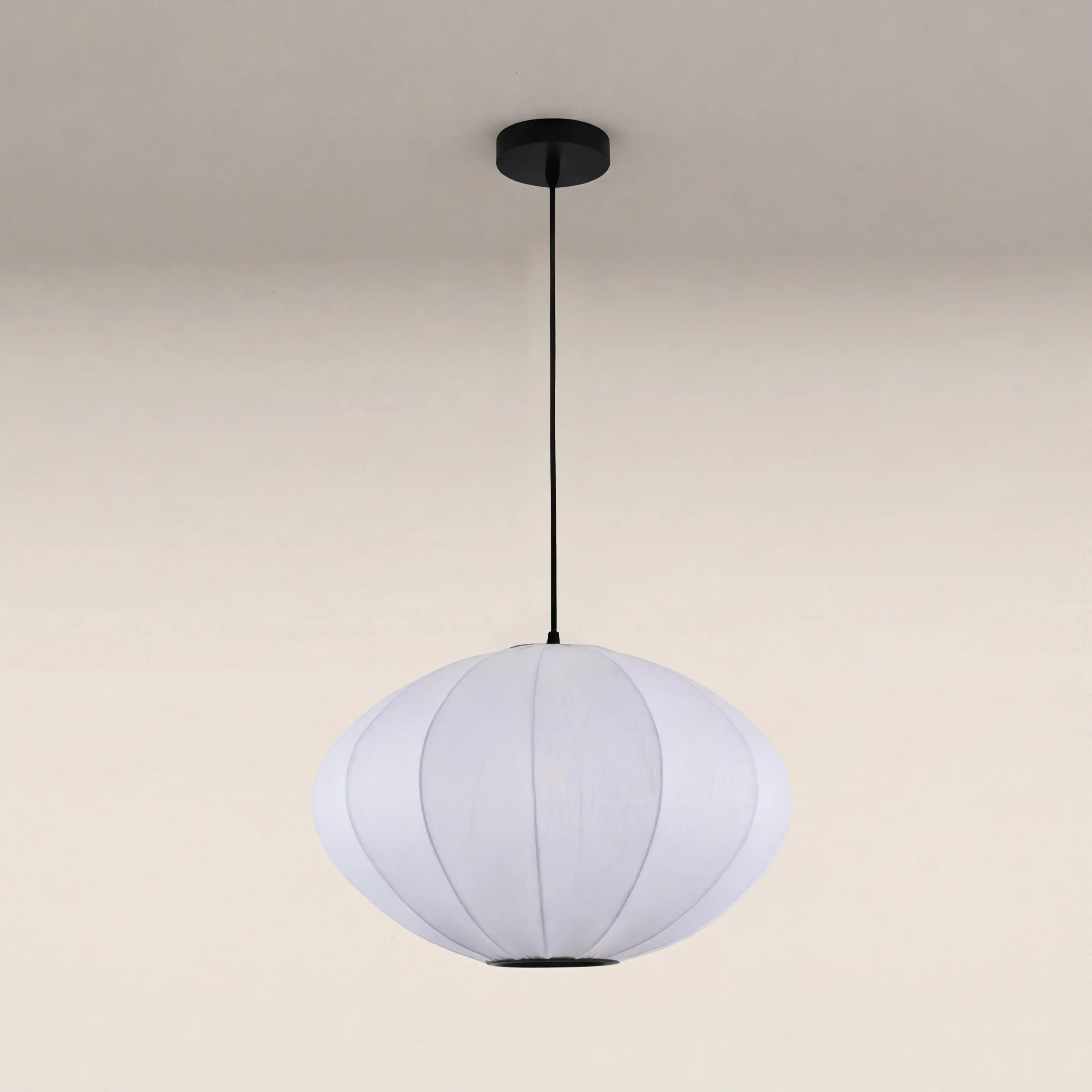 Everett Saucer Bubble Pendant Light | White - Image 3