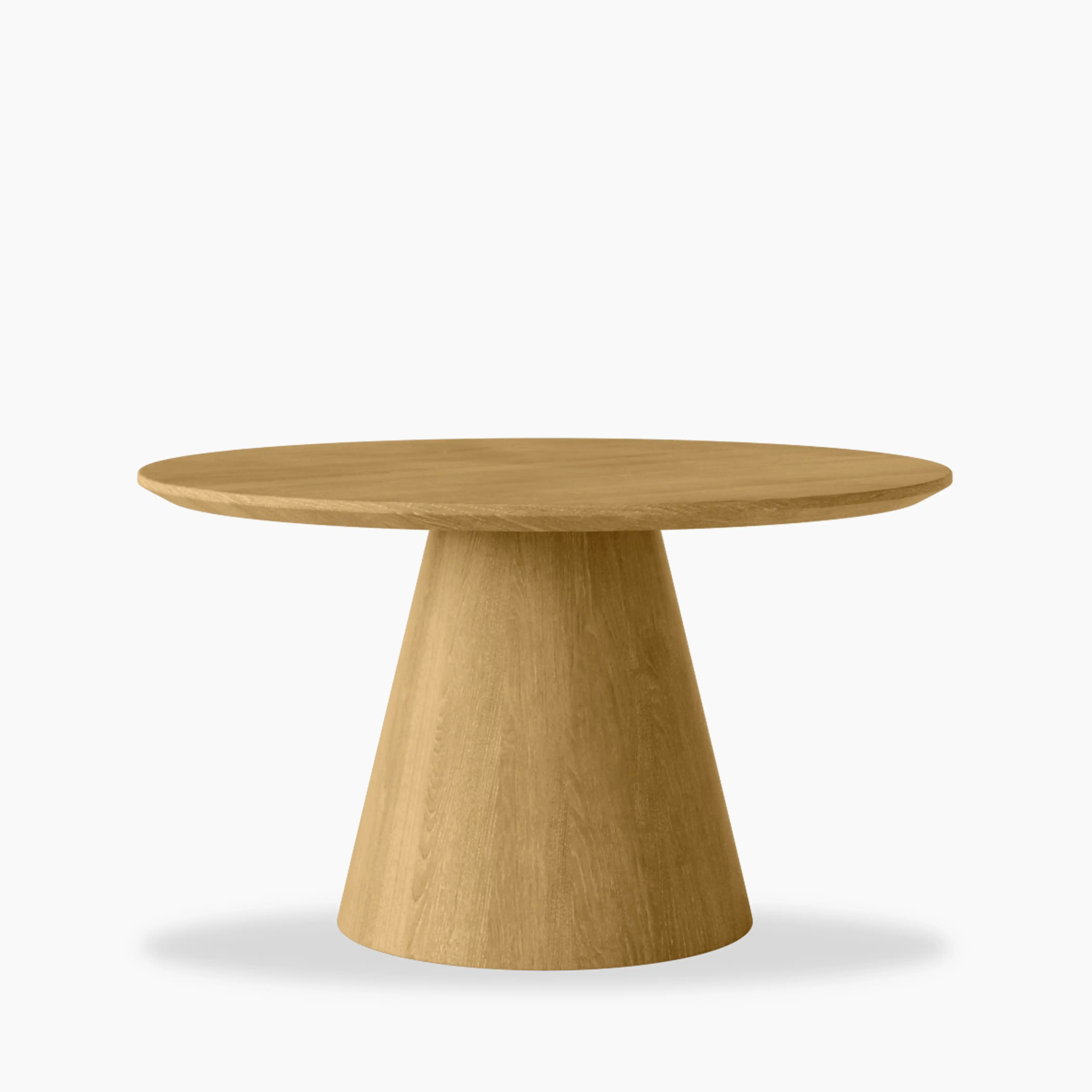 Finnley Round Coffee Table | Oak Effect - Image 2