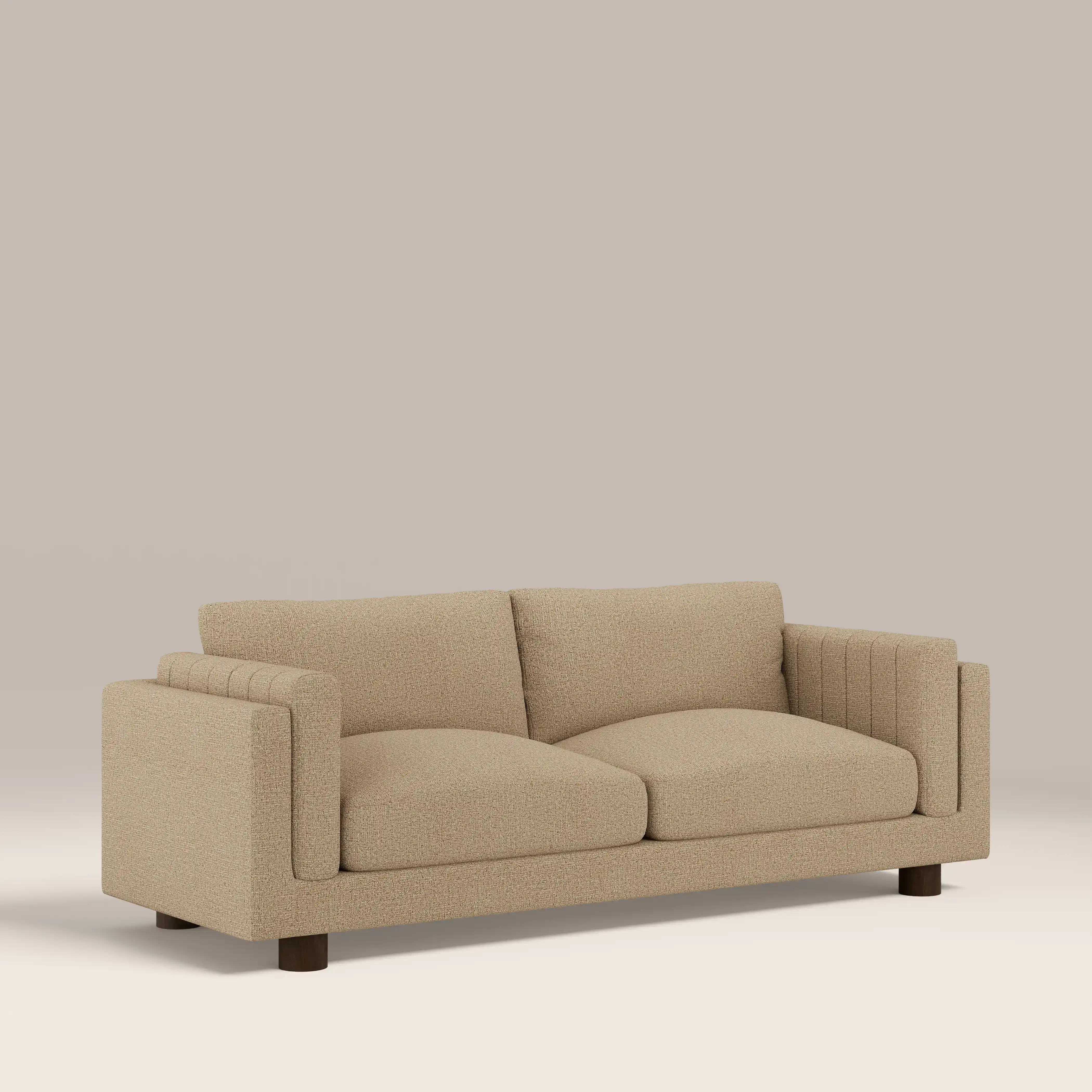 Halton 3 Seater Sofa | Speckled Latte Boucle - Image 2