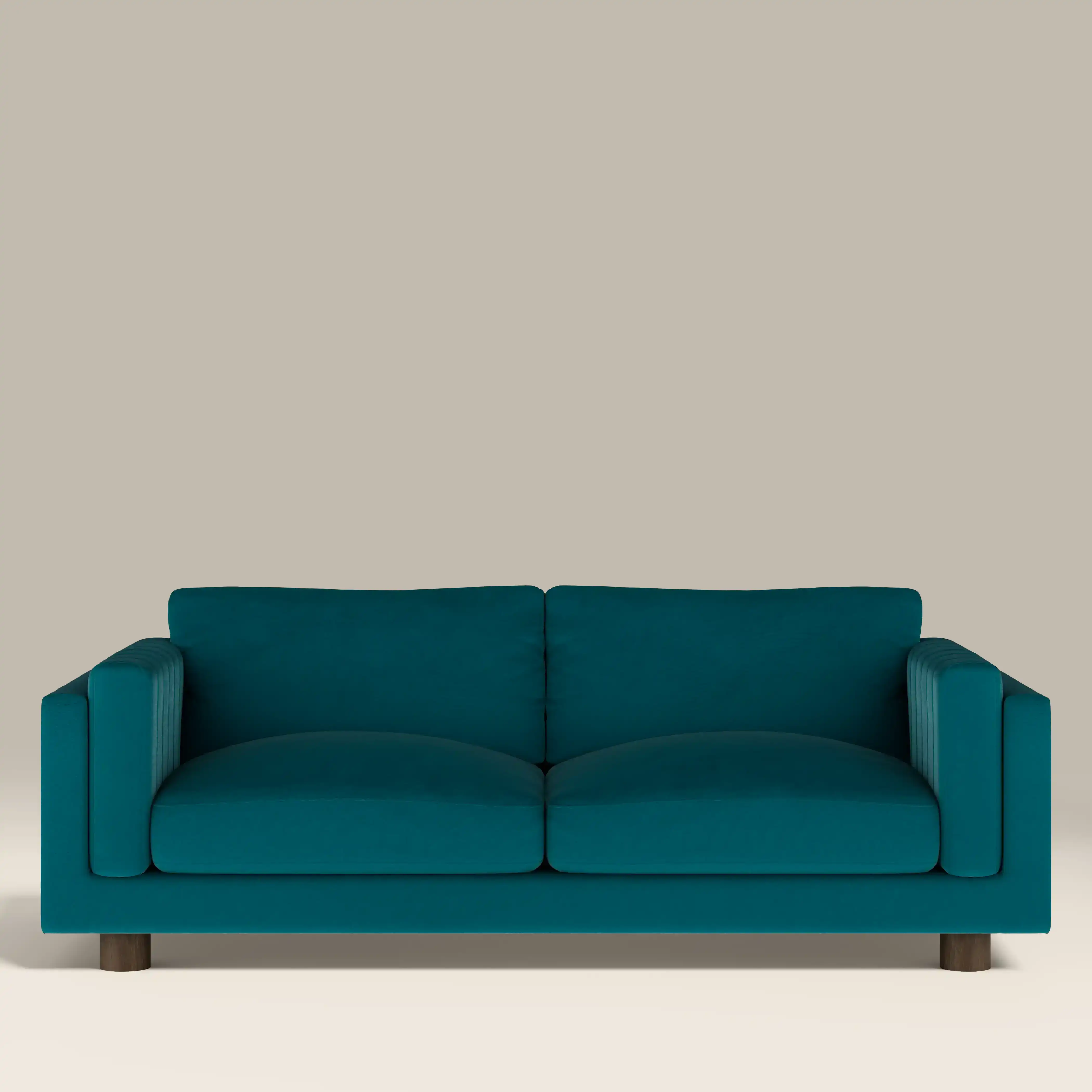 Halton 3 Seater Sofa | Teal Sustainable Velvet