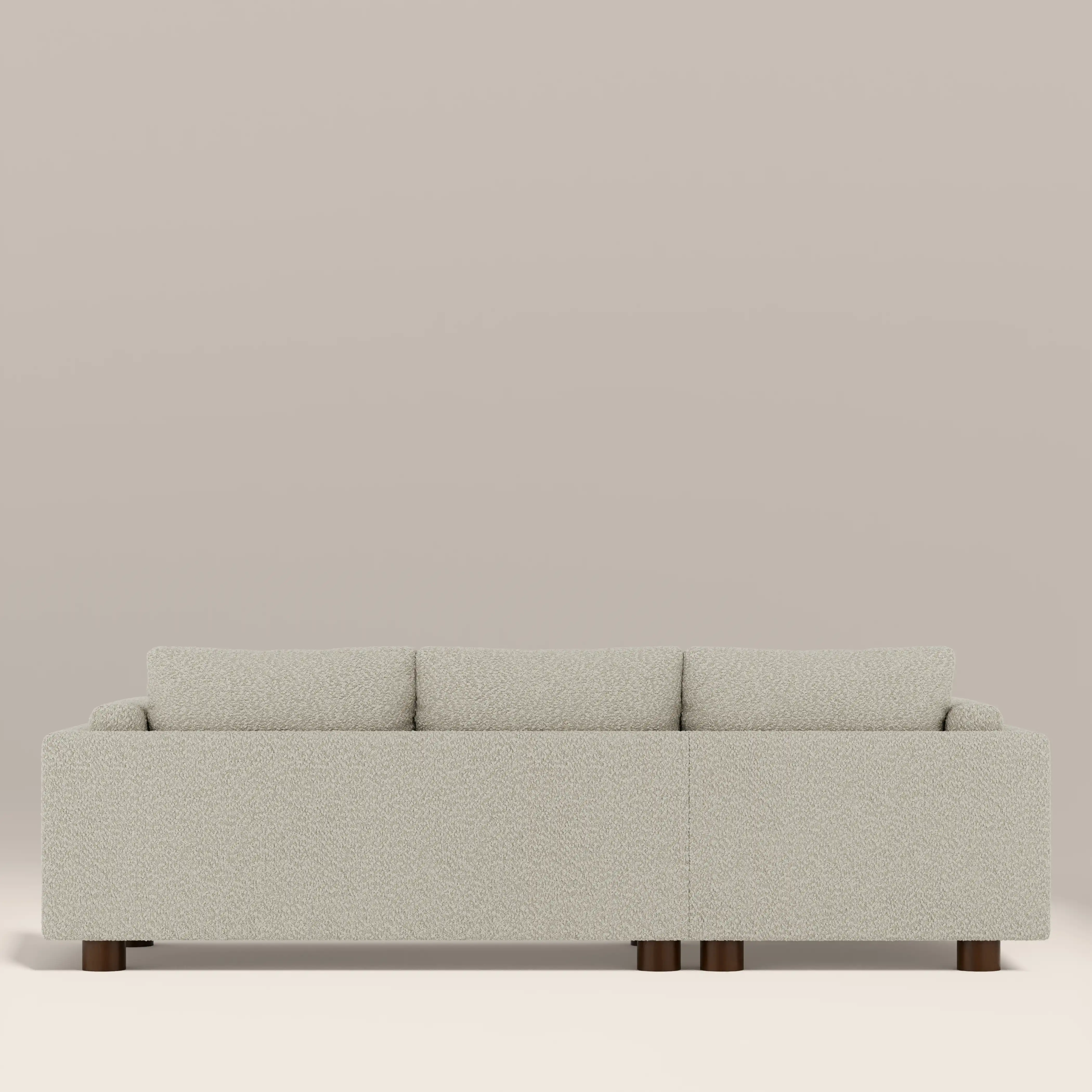 Halton Left Hand Chaise Sofa | Speckled Stone Sustainable Boucle - Image 7