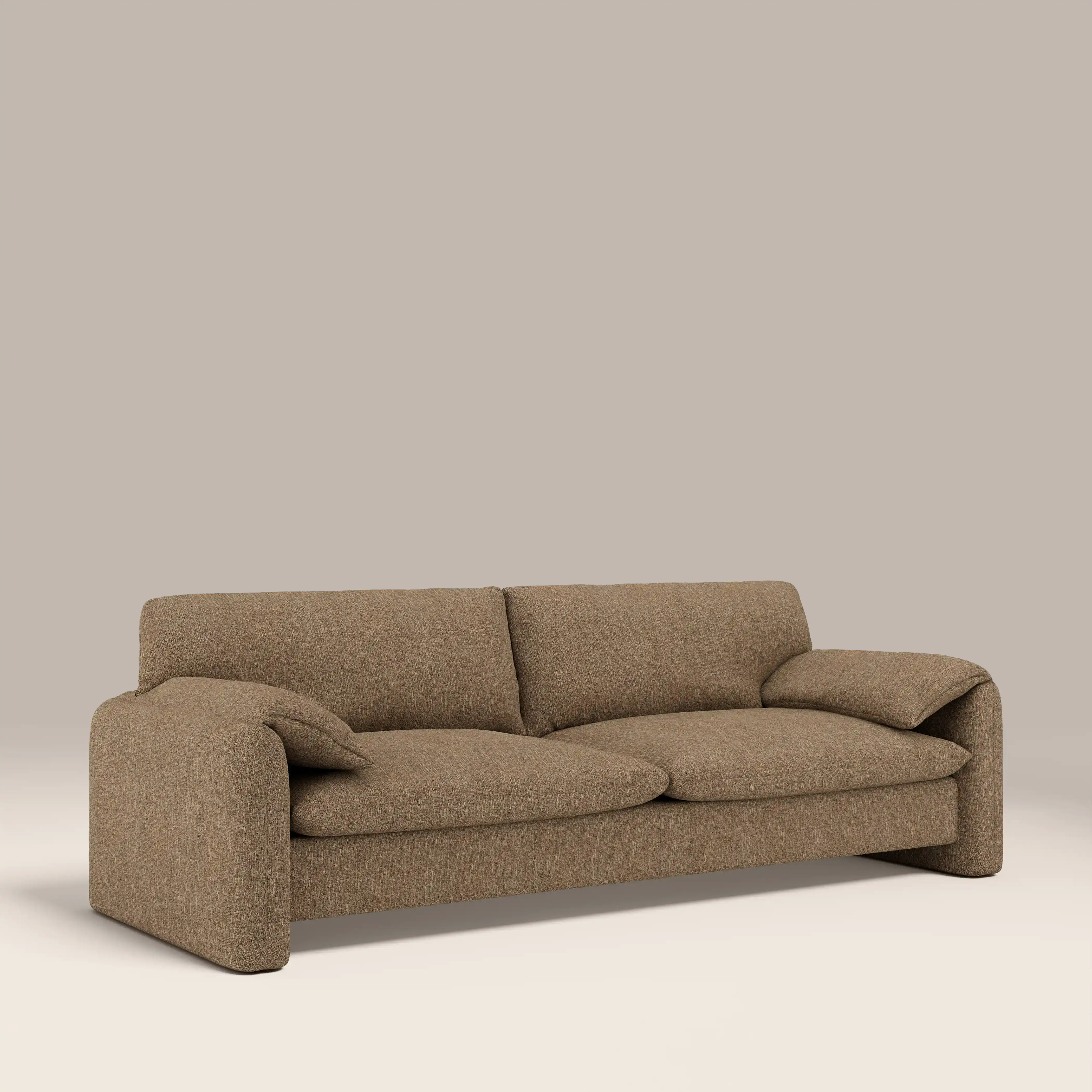 Haven 3 Seater Sofa | Speckled Cappuccino Boucle - Image 2
