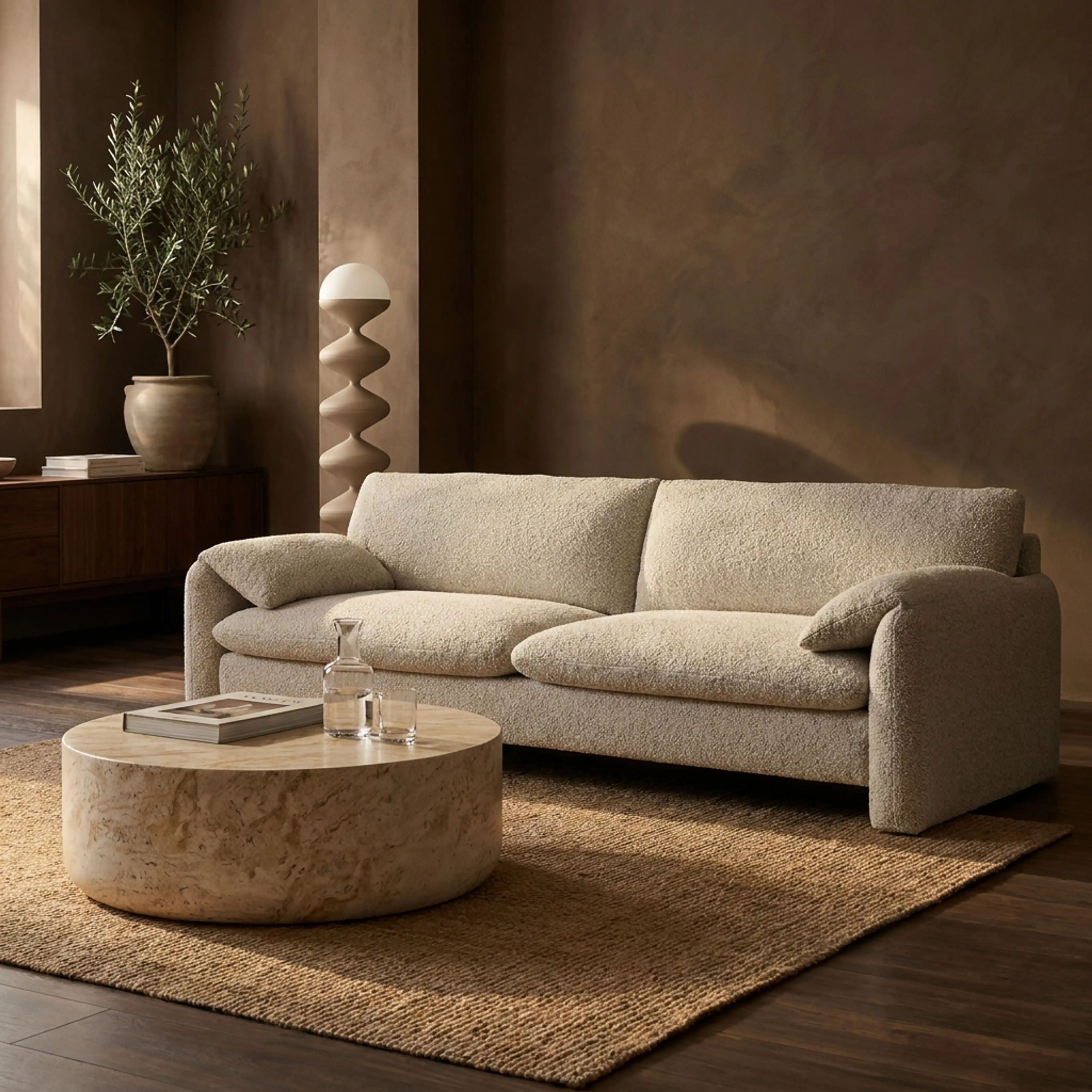 Haven 3 Seater Sofa | Speckled Stone Sustainable Boucle - Image 2