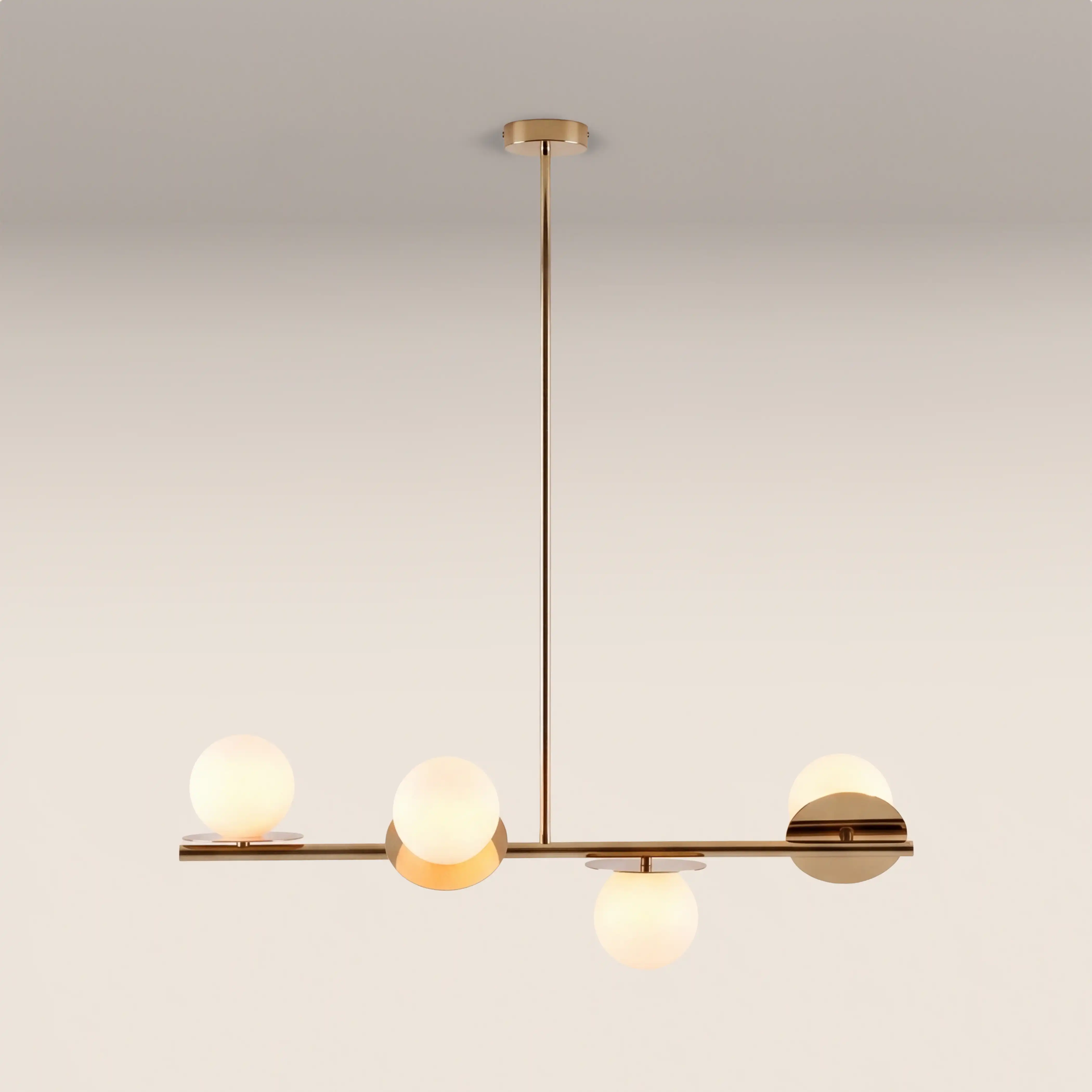 houseof 4 Plate Pendant Light | Brass - Image 3