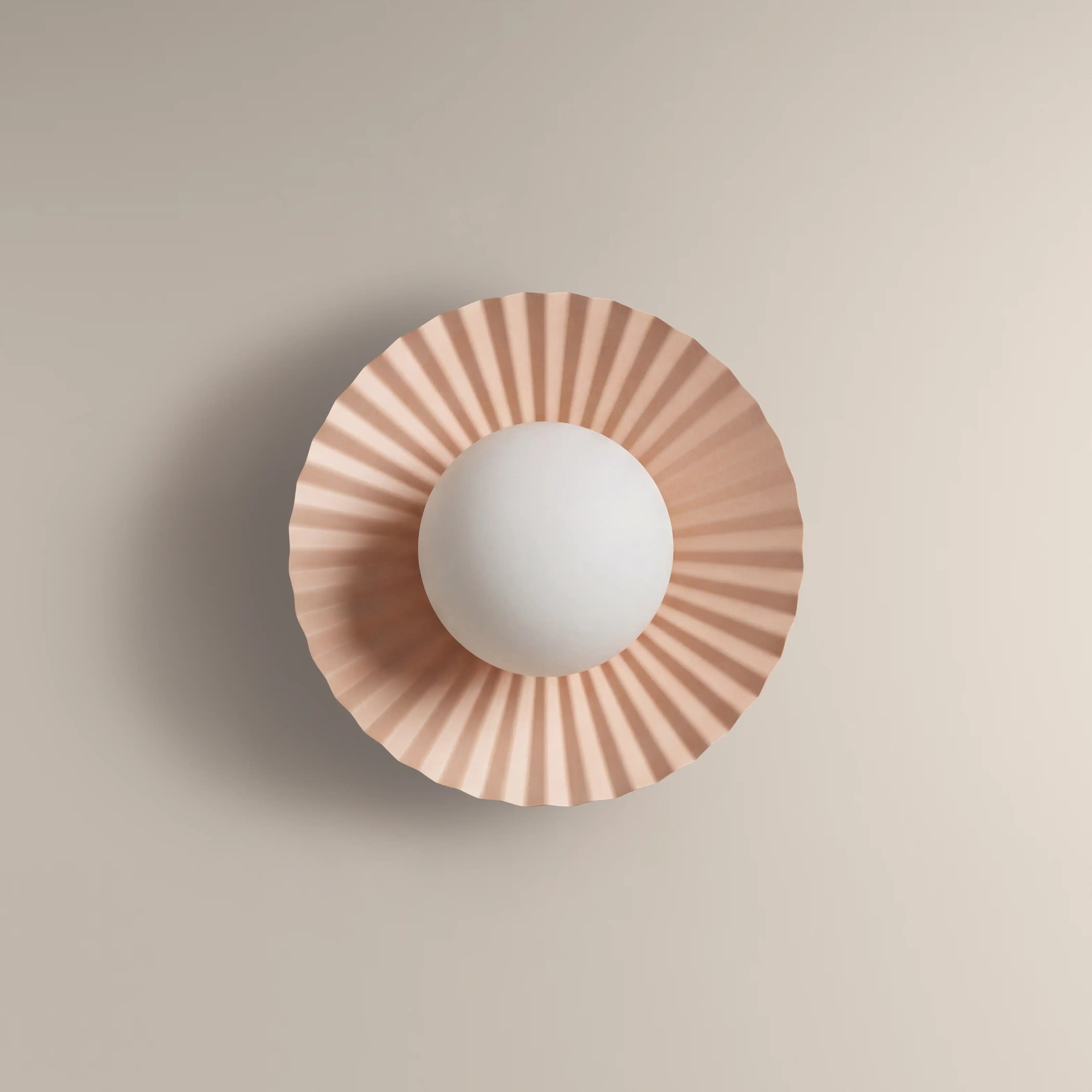 houseof Pleat Flush Wall & Ceiling Light | Red