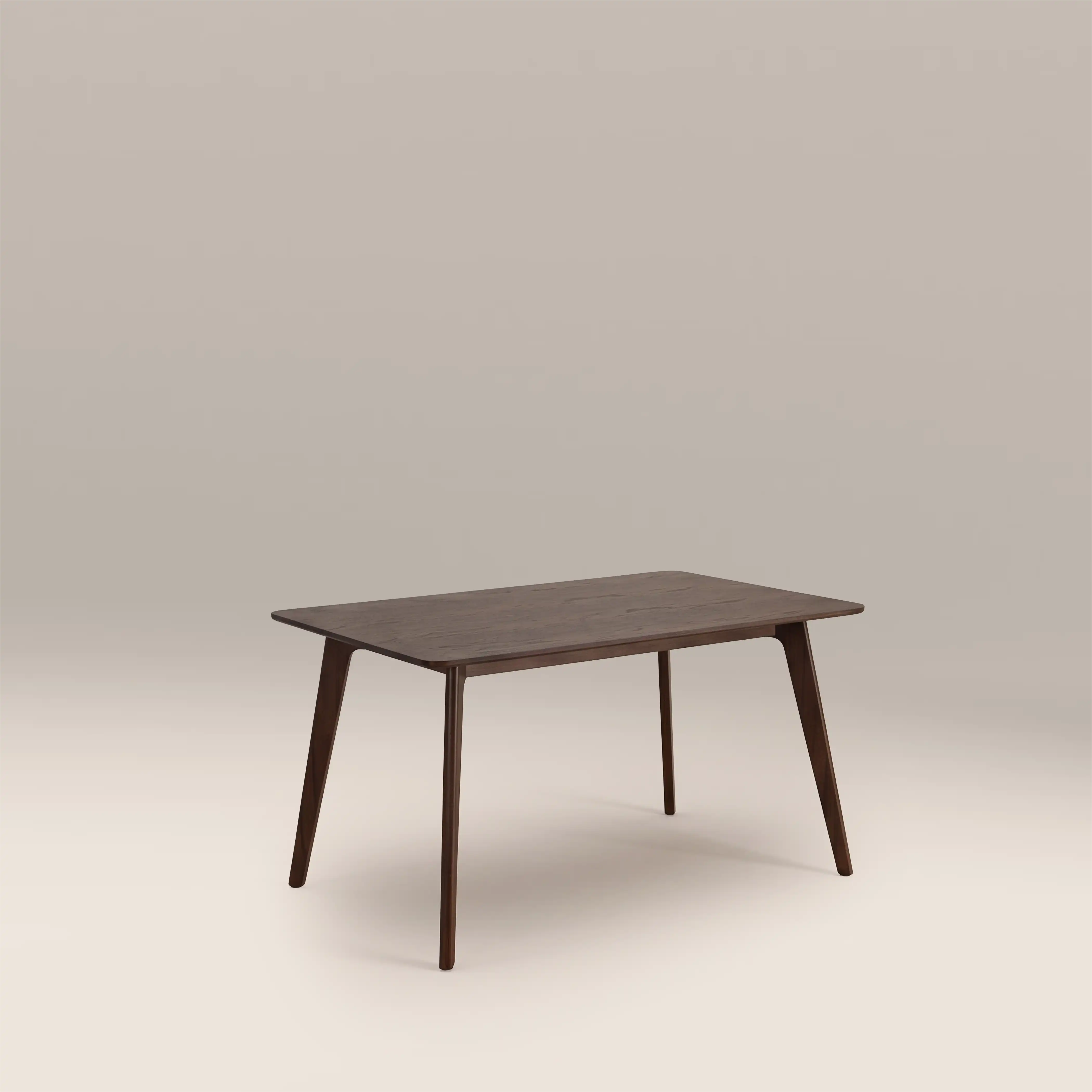 Landon 4 Seat Rectangle Wooden Dining Table | Walnut - Image 3