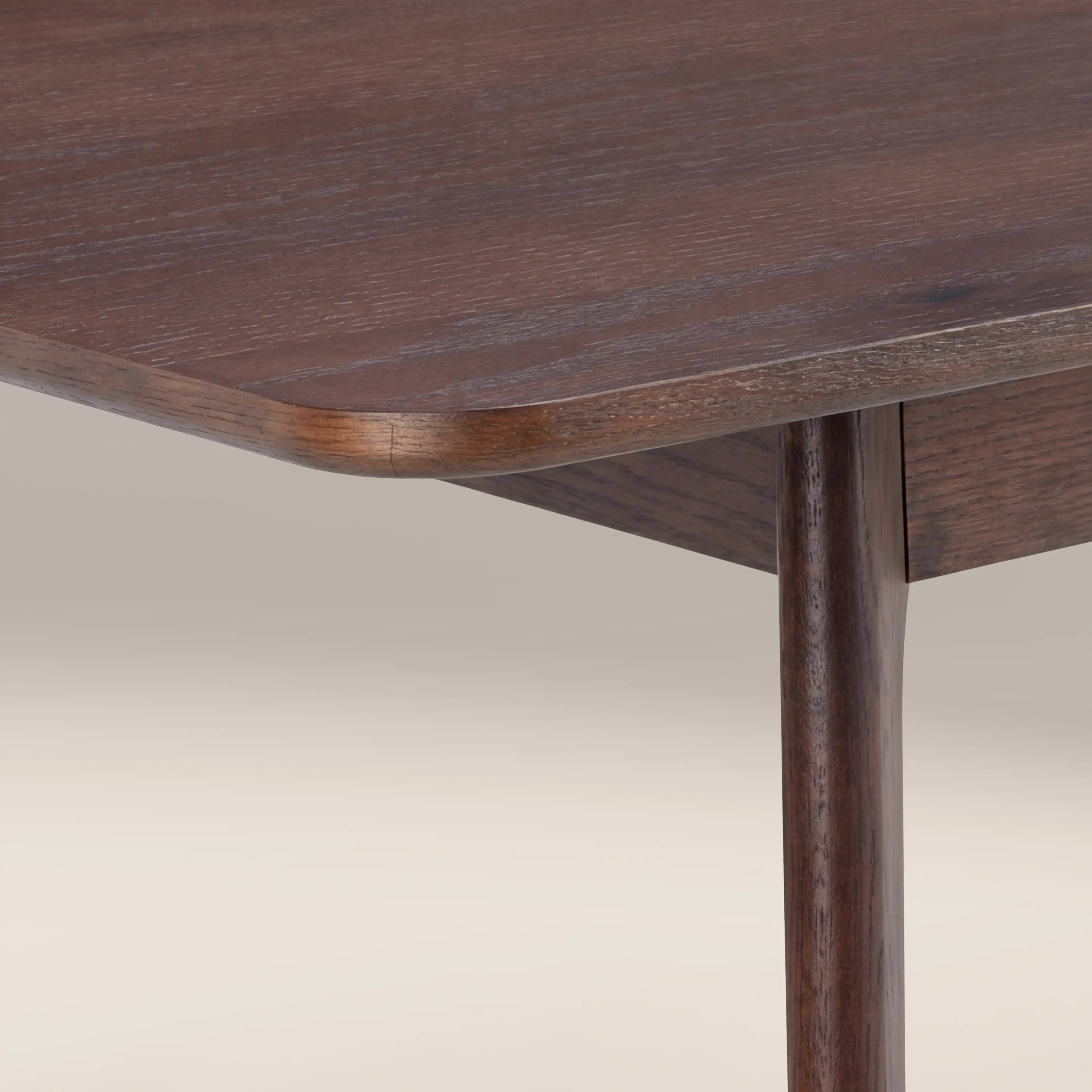 Landon 4-6 Seat Rectangle Wooden Extendable Dining Table | Walnut - Image 6