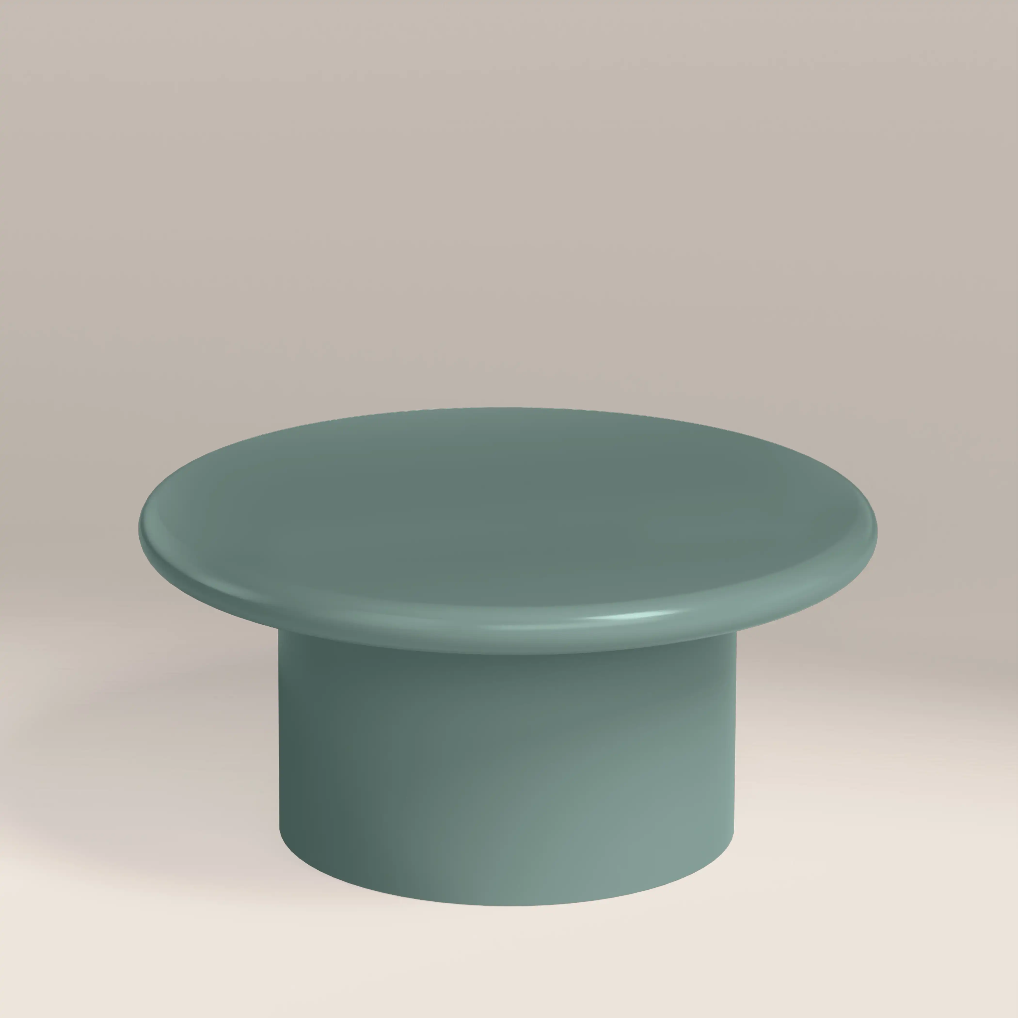 Layah Round Coffee Table | High Gloss Sky Blue - Image 2
