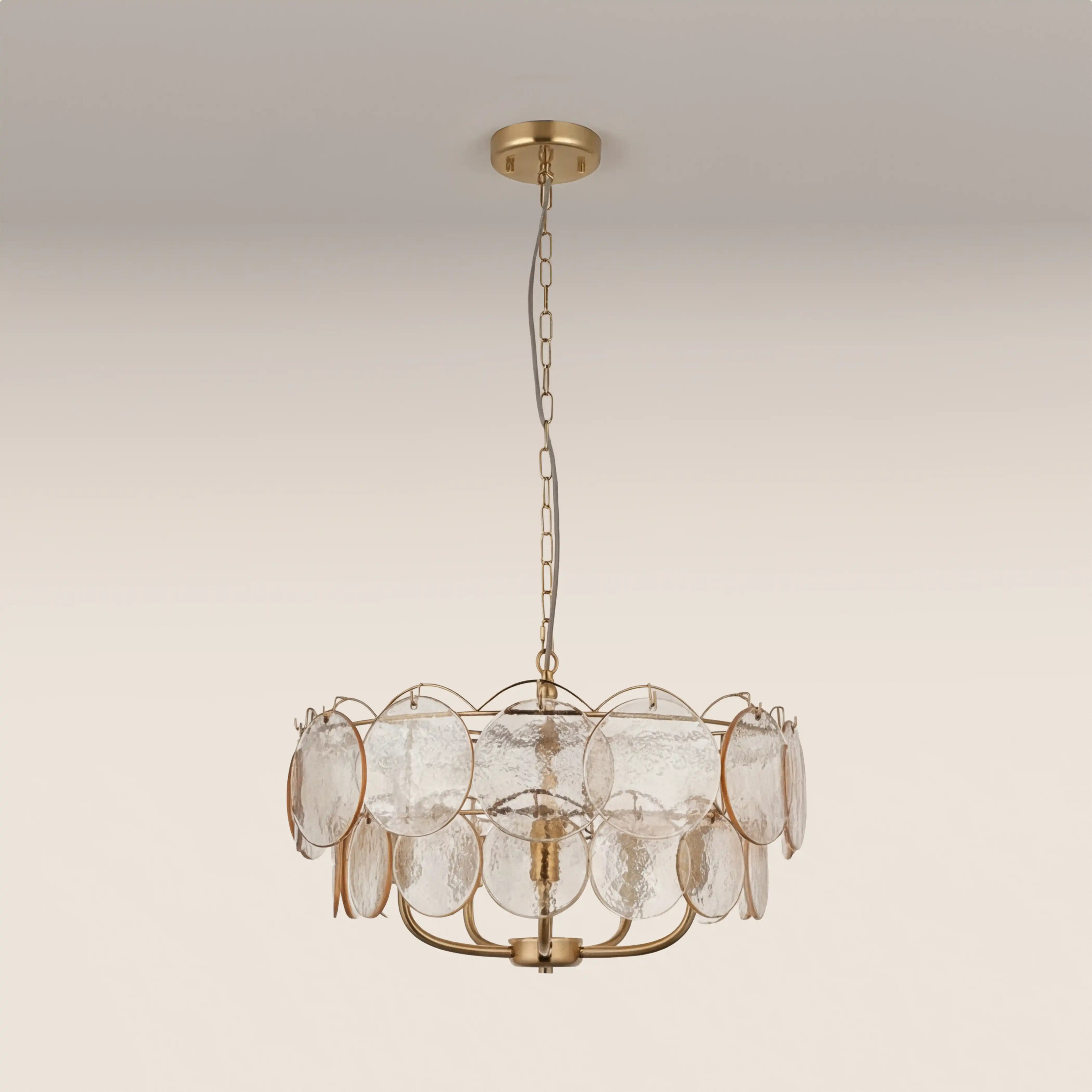 Lenora 5 Light Pendant Light | Brass - Image 3