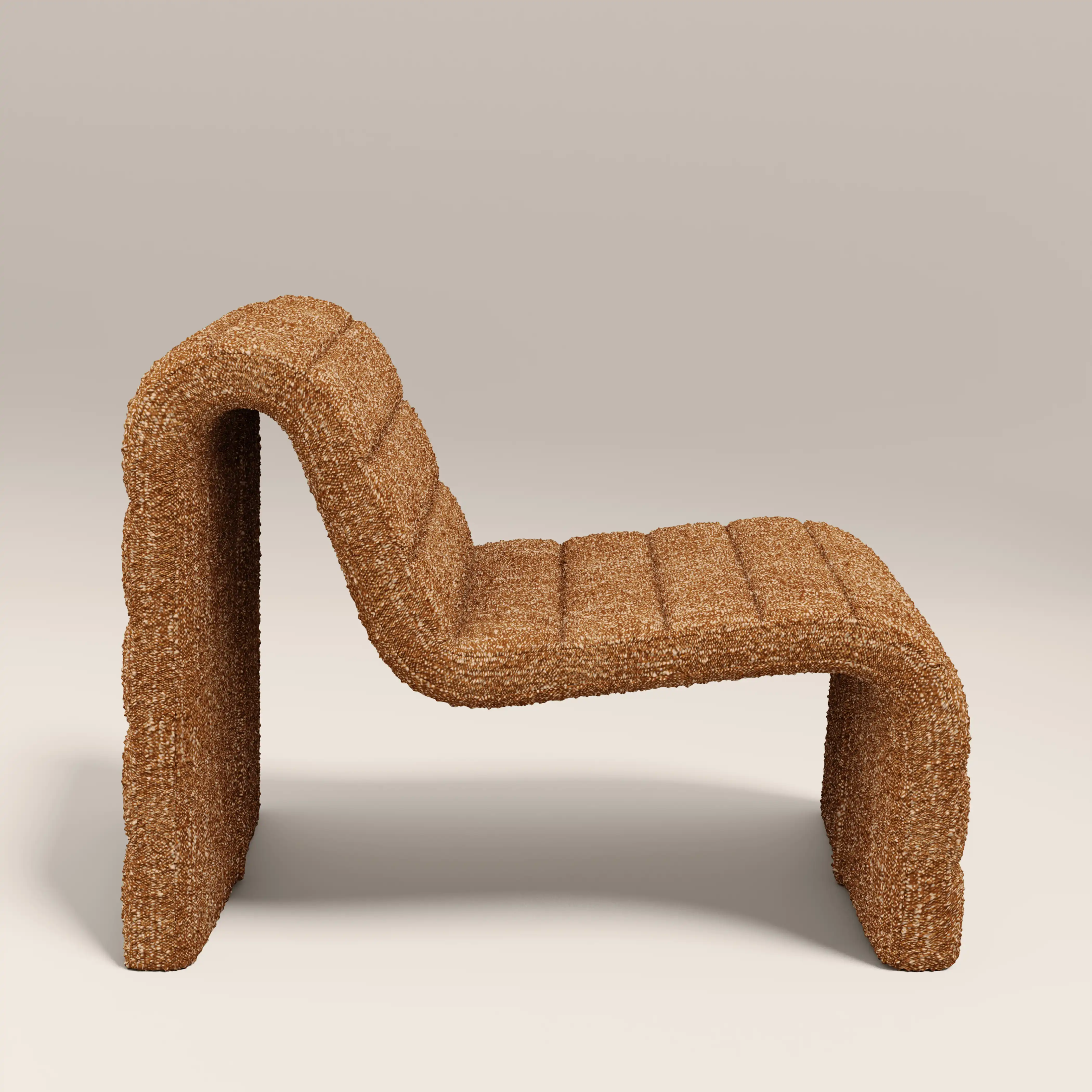 Lopez Accent Chair | Speckled Honey Sustainable Boucle - Image 5