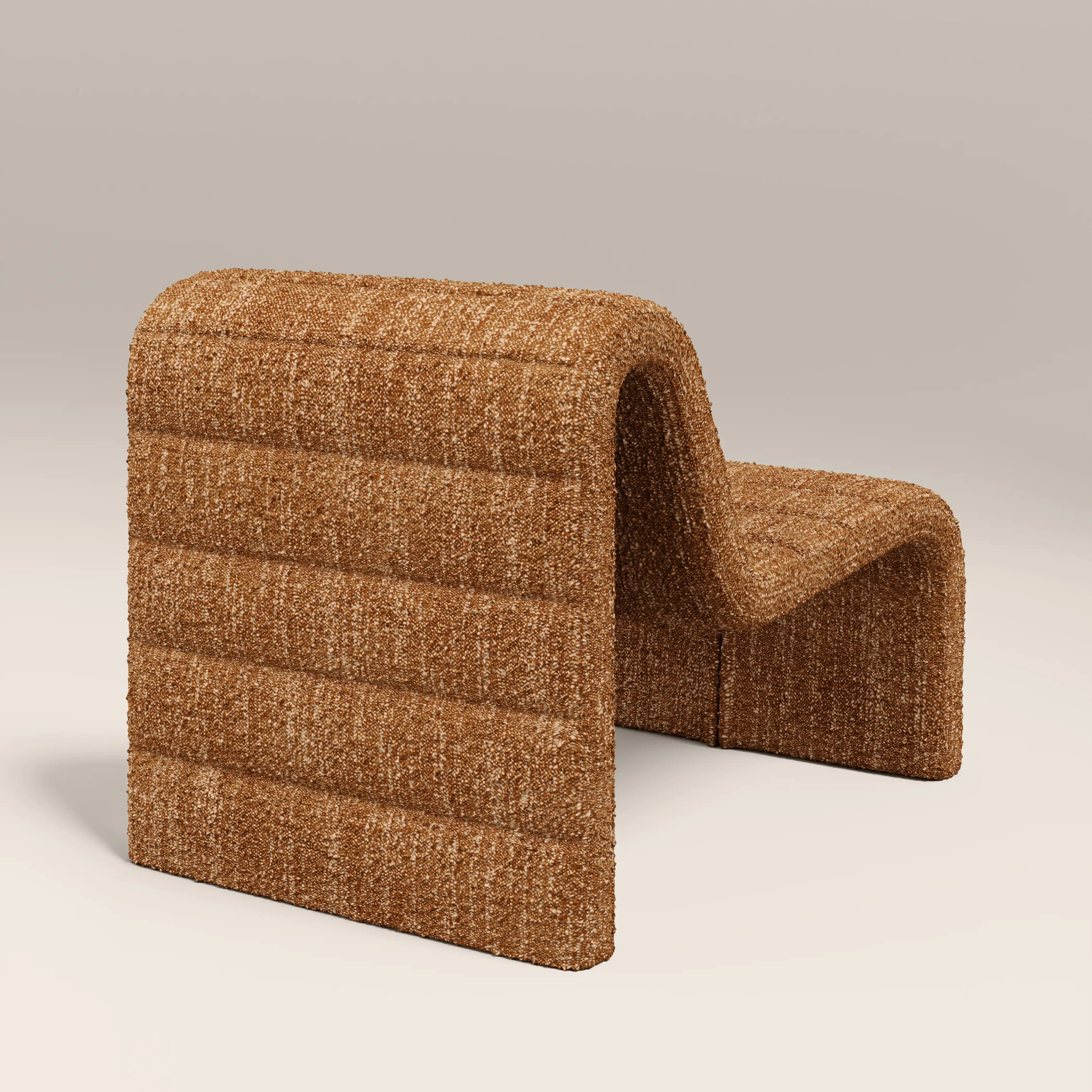 Lopez Accent Chair | Speckled Honey Sustainable Boucle - Image 6