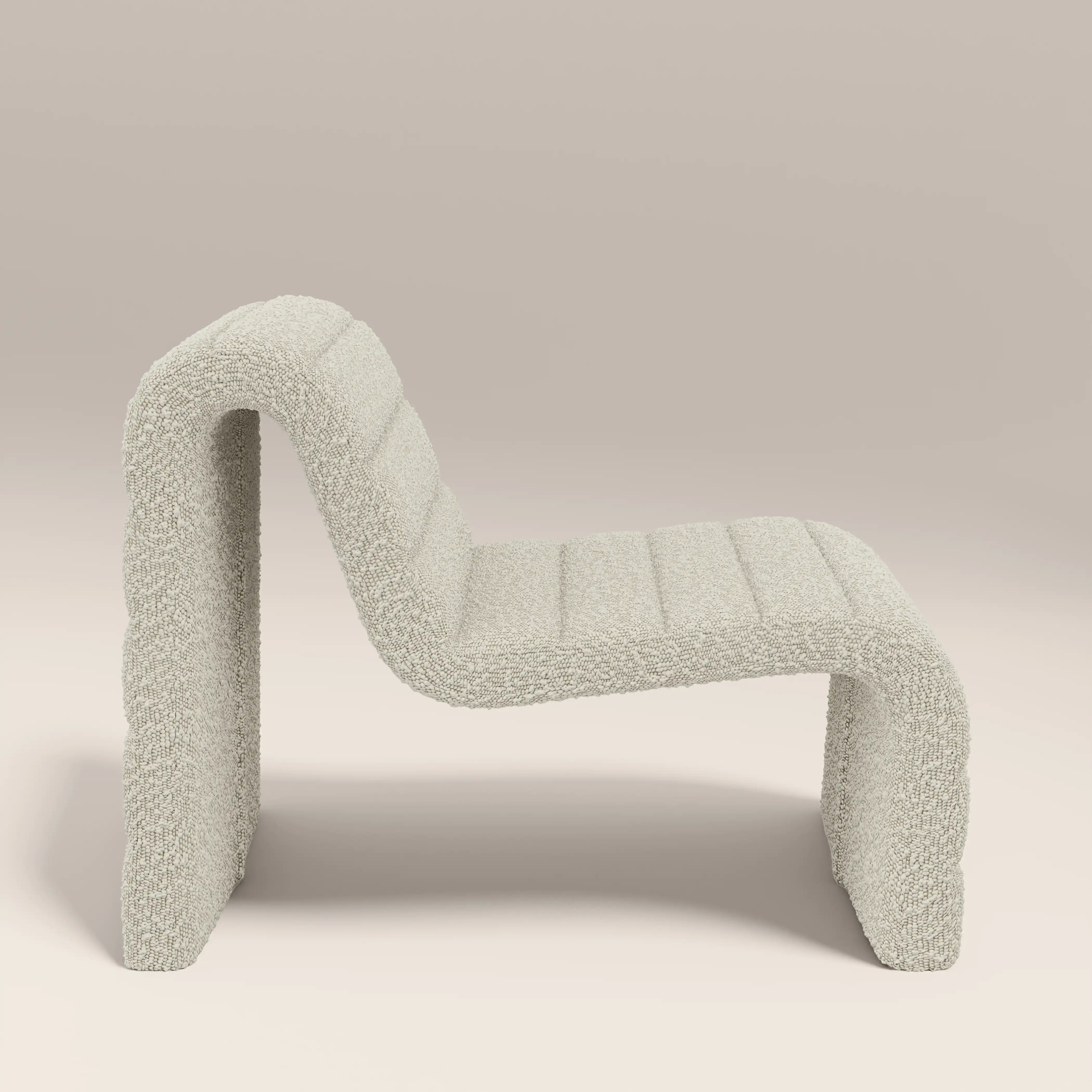 Lopez Accent Chair | Speckled Stone Sustainable Boucle - Image 5