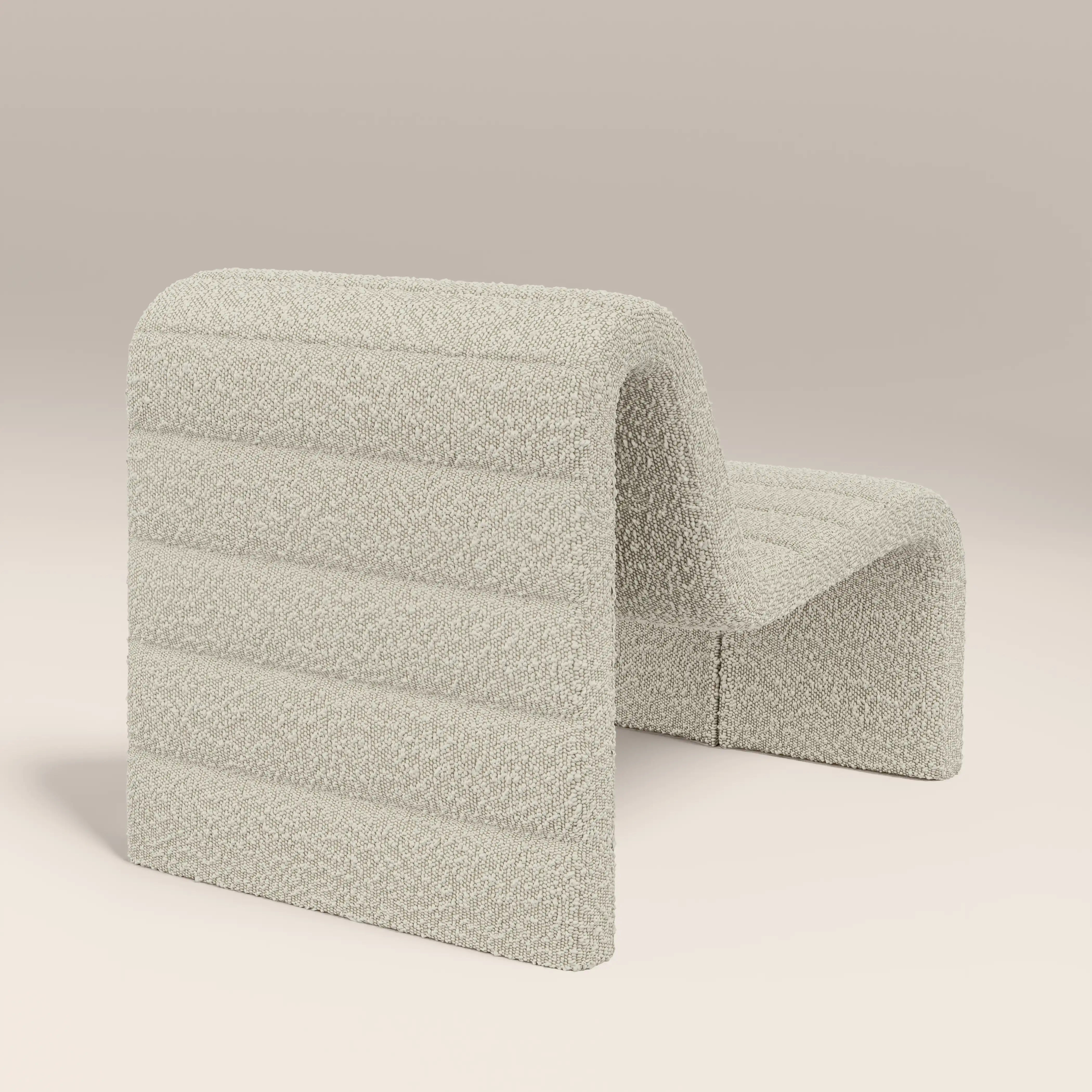 Lopez Accent Chair | Speckled Stone Sustainable Boucle - Image 6