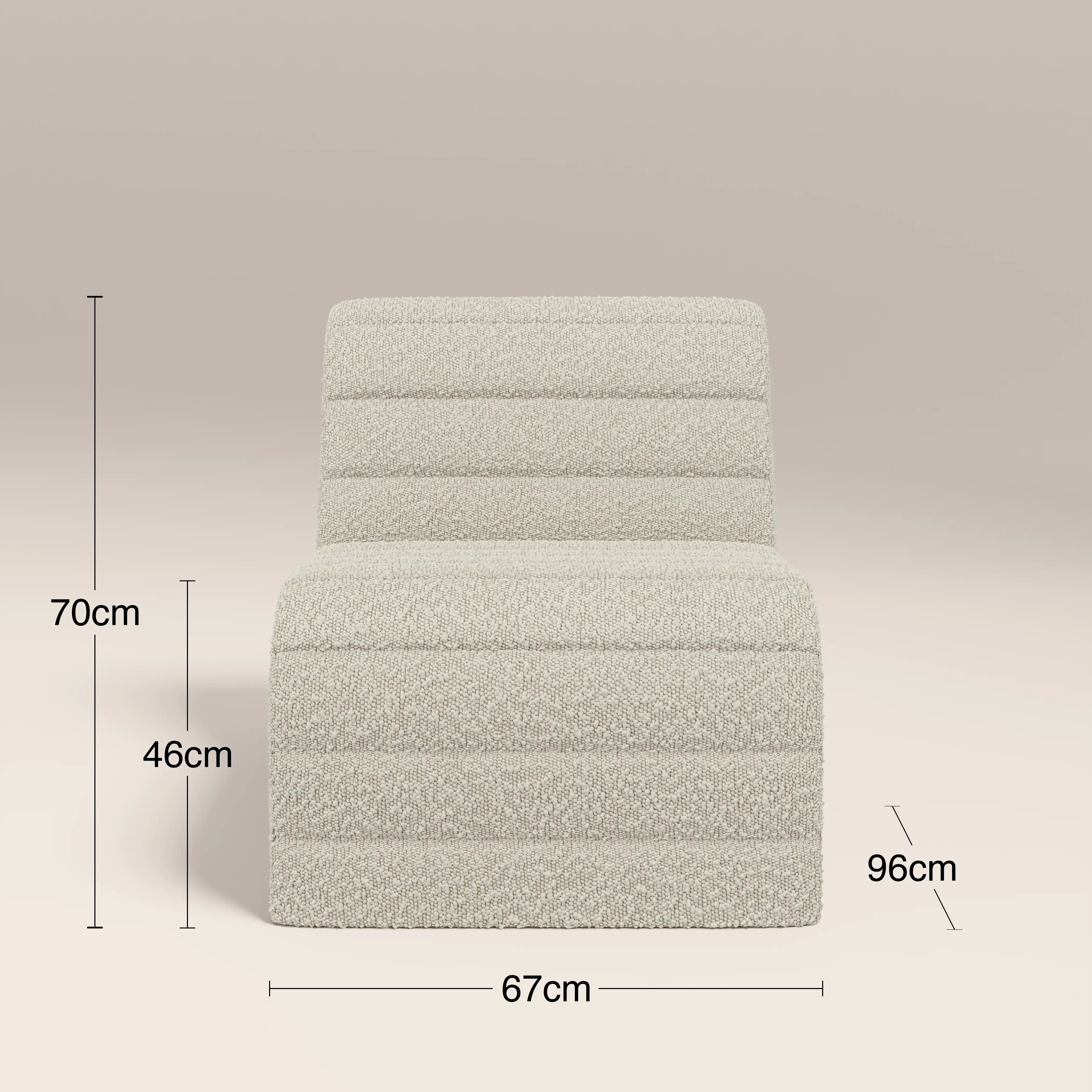 Lopez Accent Chair | Speckled Stone Sustainable Boucle - Image 8