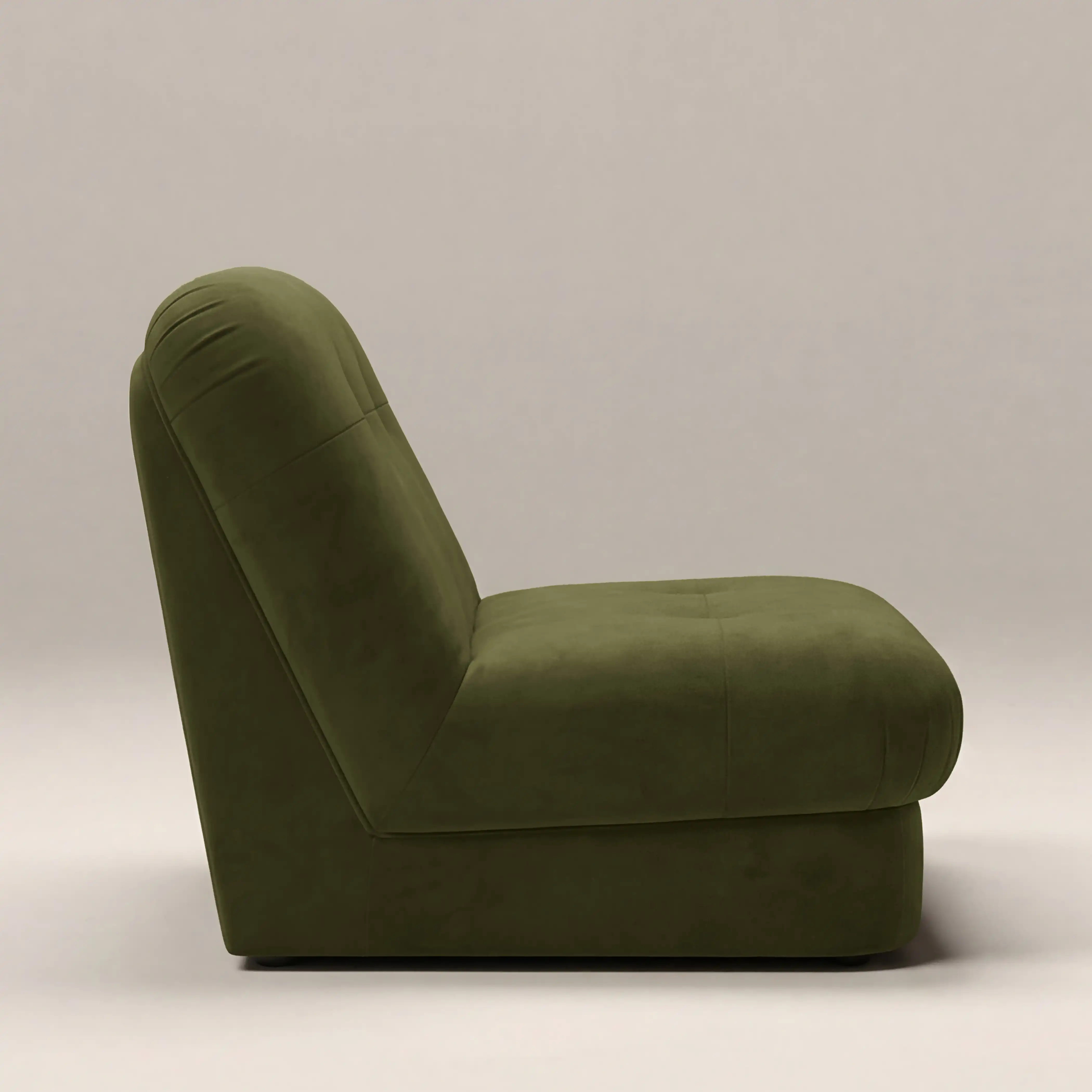 Lorena Armchair | Olive Green Sustainable Velvet - Image 5
