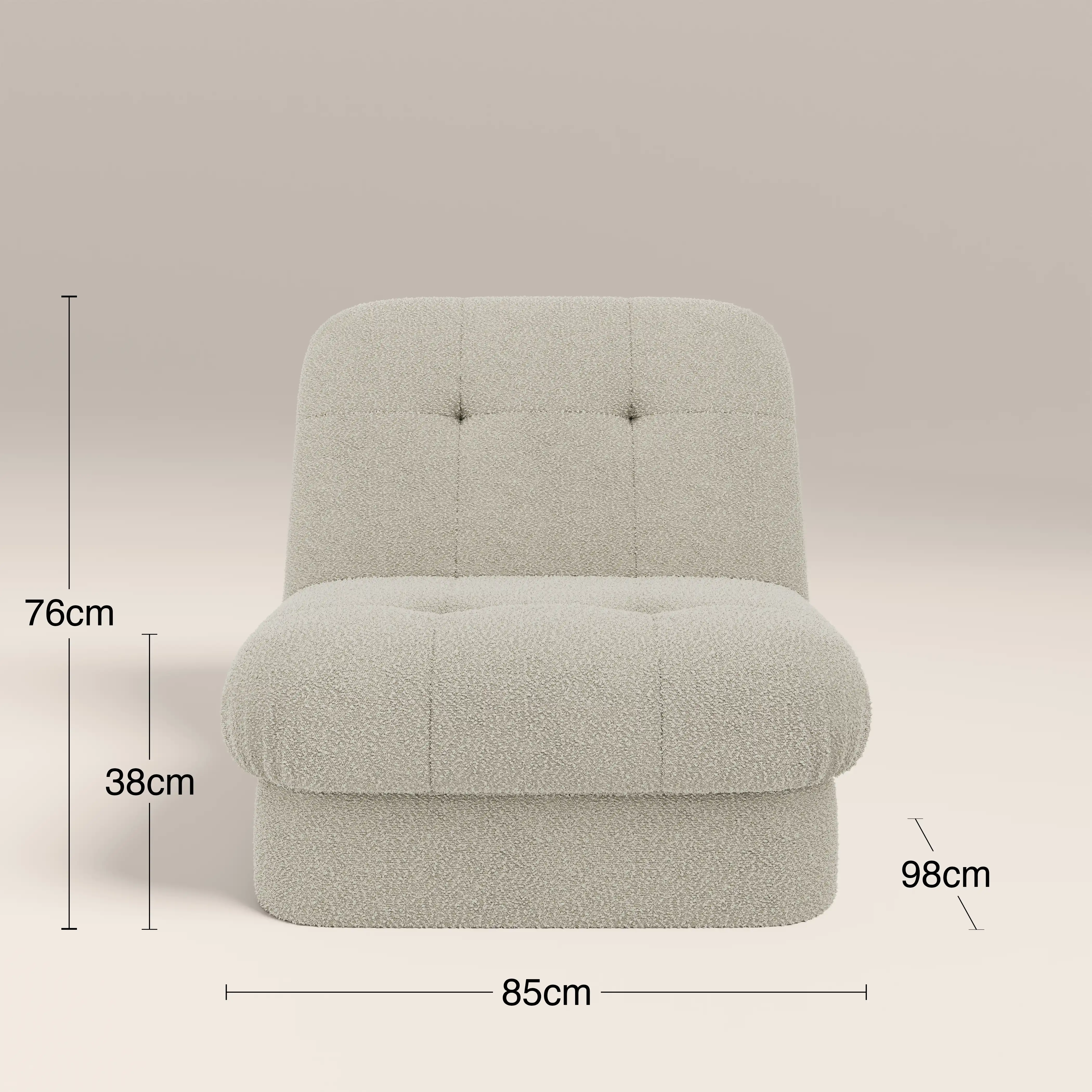 Lorena Armchair | Speckled Stone Sustainable Boucle - Image 8