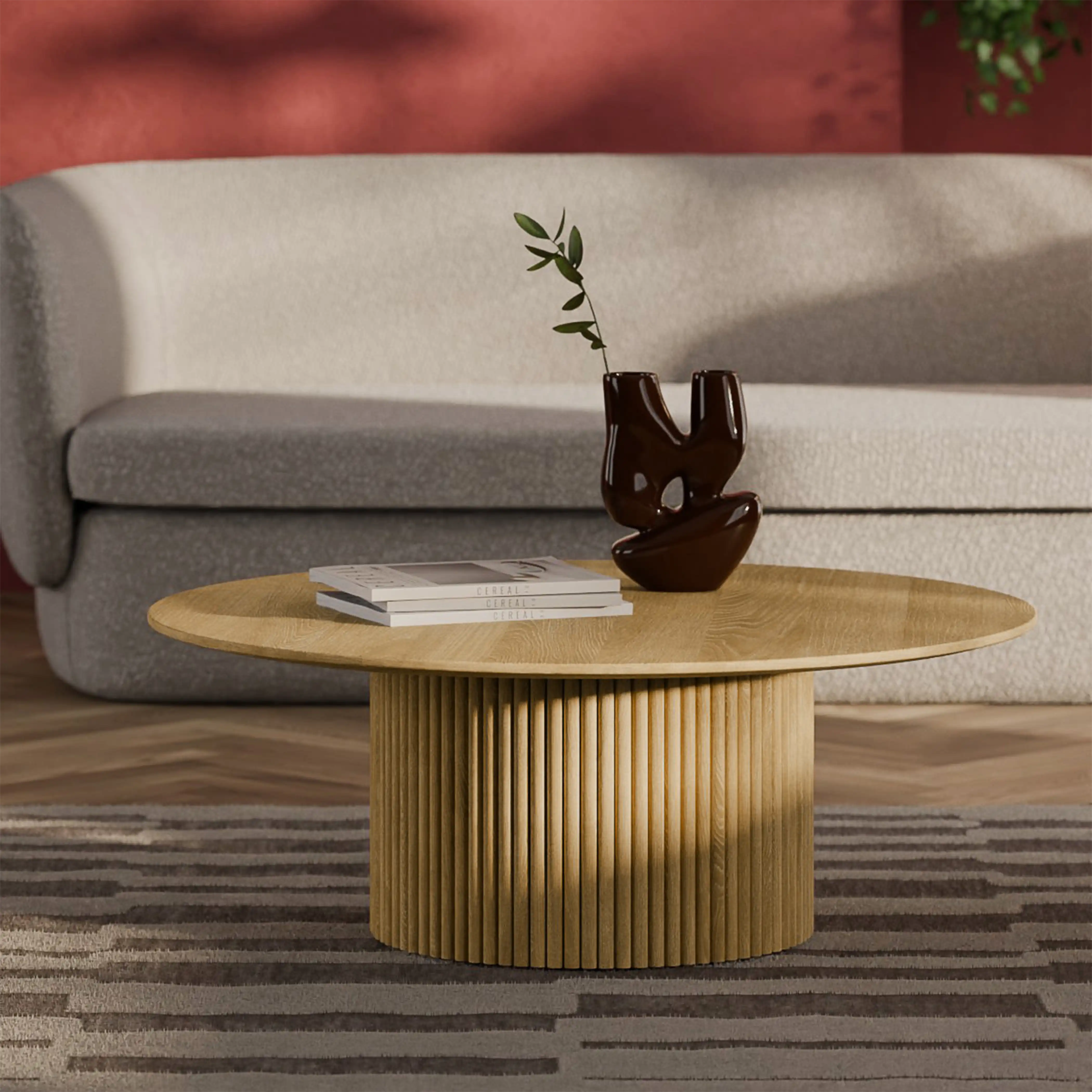 Marcel Round Coffee Table | Oak - Image 2