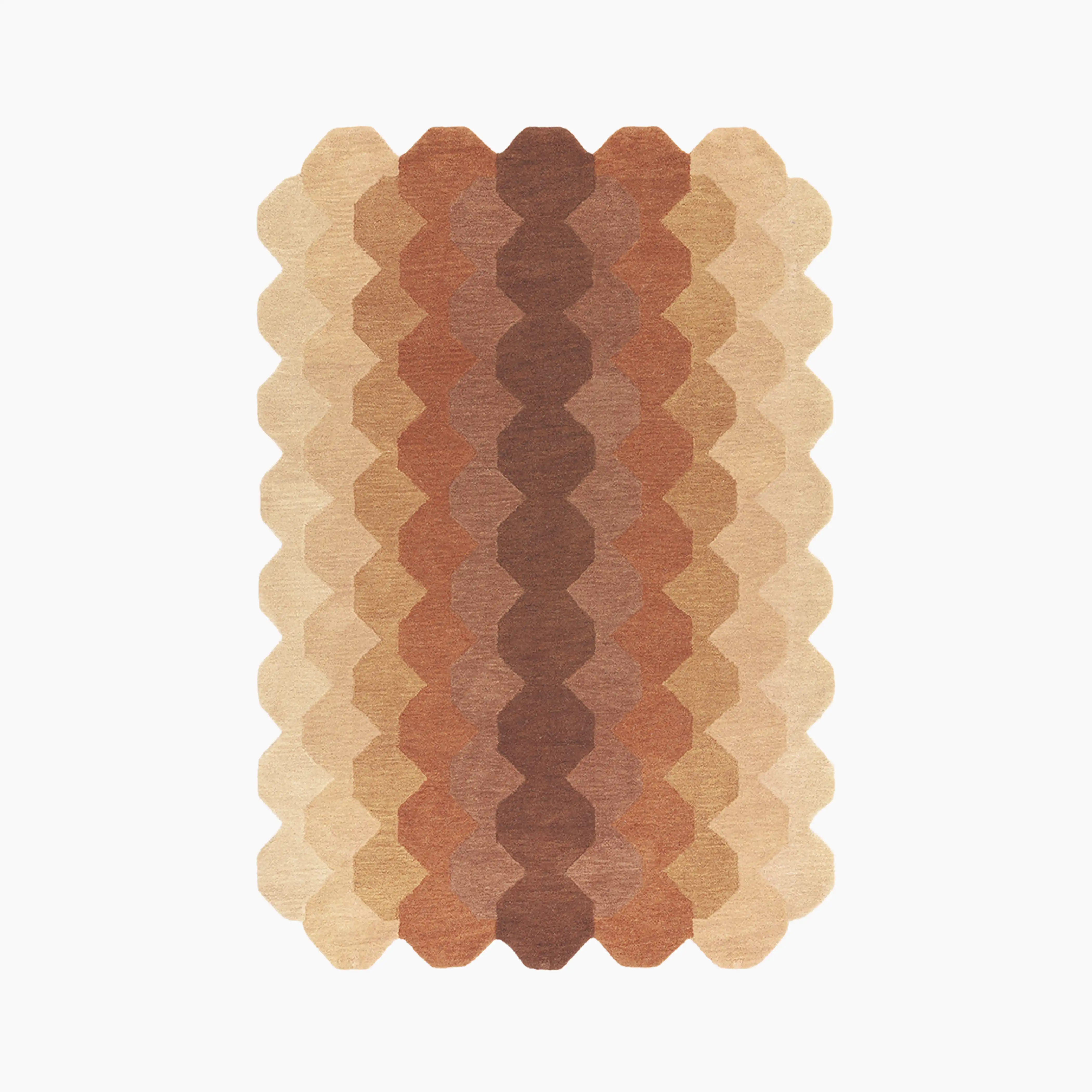 Matrix Hand Tufted Rug | Rust